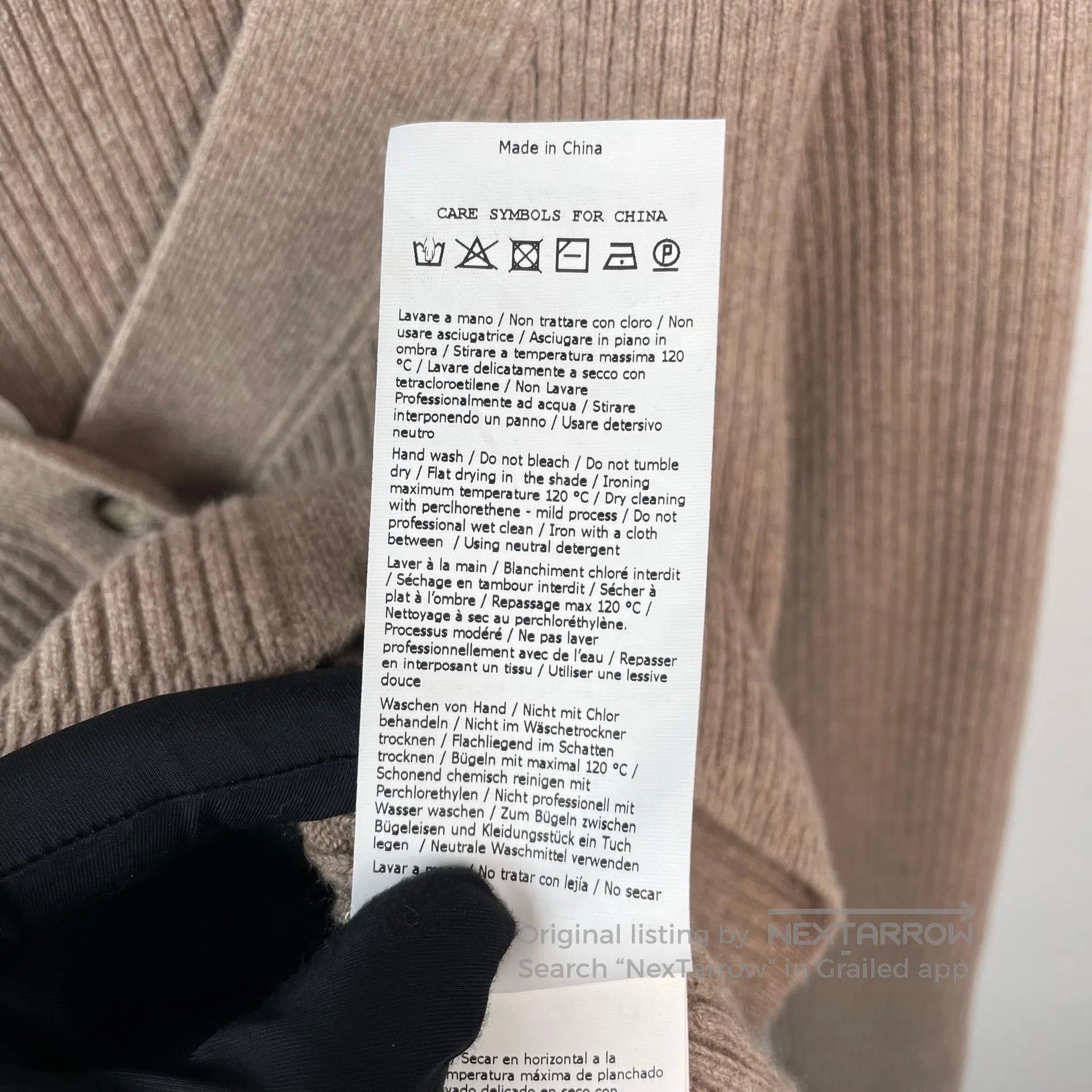 Max Mara Max Mara Caramel Knit V-Neck Open Cardigan Top| Size XS / US 0-2 / IT 36-38 - 7 Thumbnail