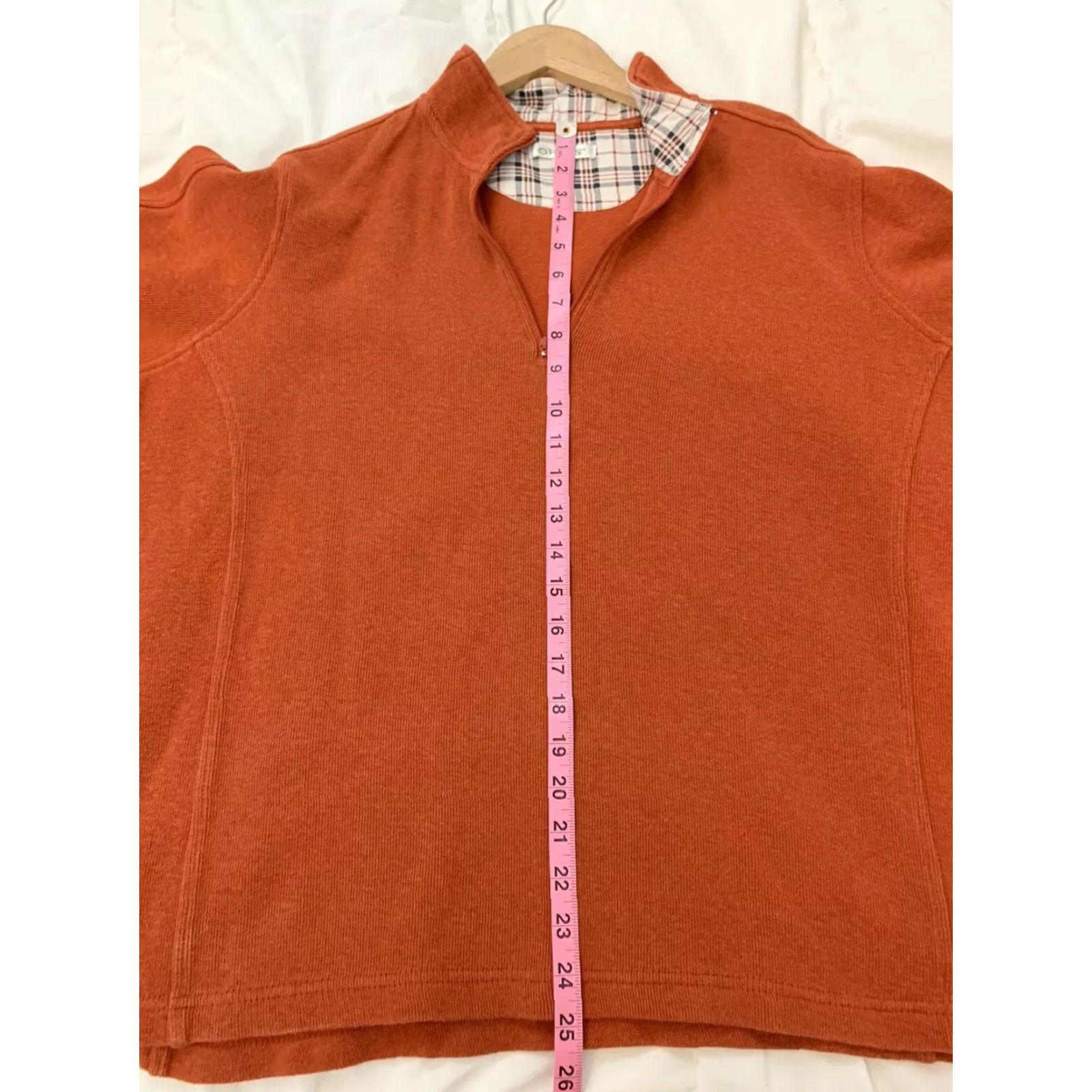 Orvis Orvis Men's 1/4 Zip Ribbed Pullover Cotton Sweater Orange XL Shirt Mens Size US XL / EU 56 / 4 - 5 Thumbnail