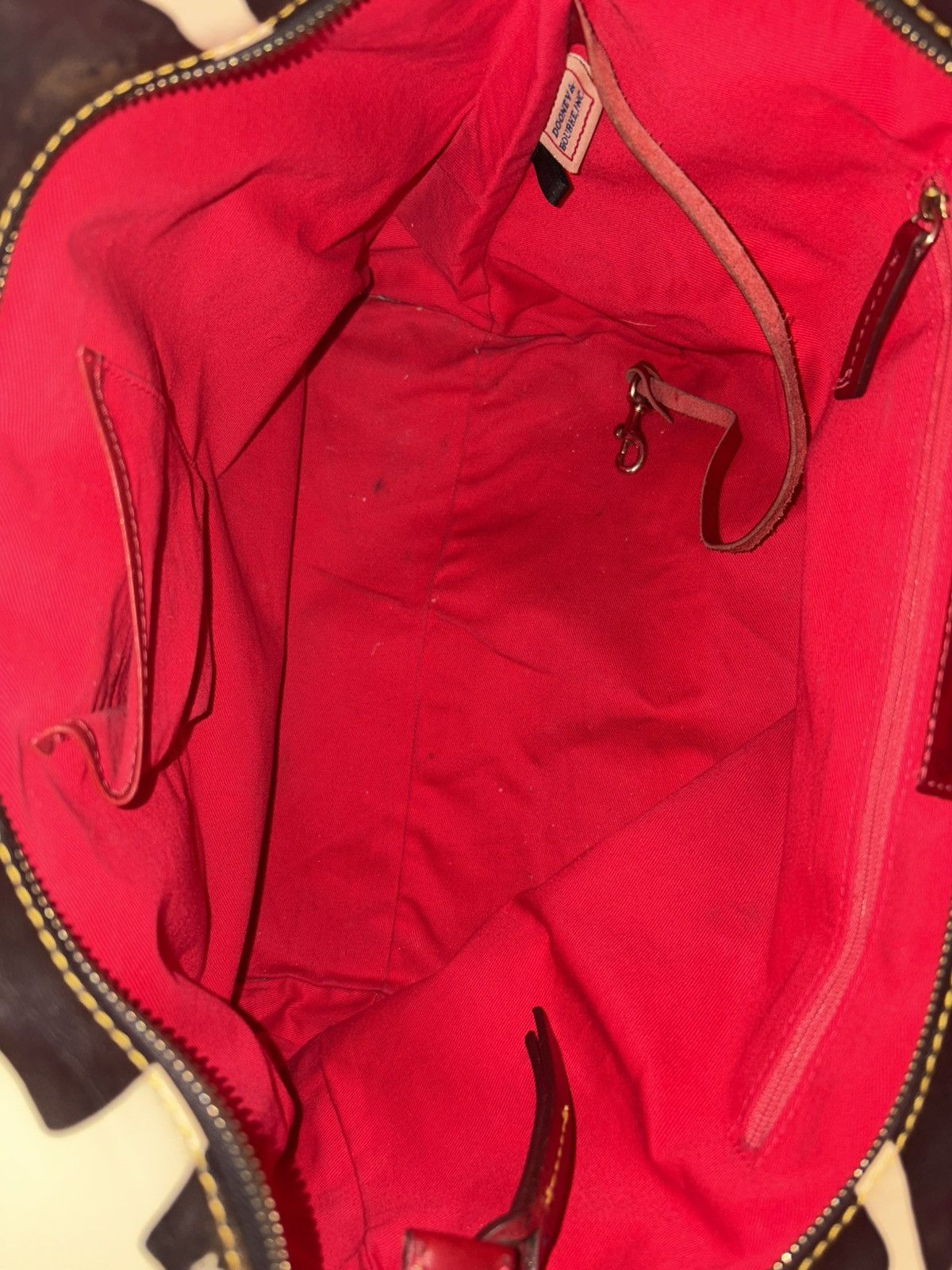 Dooney & Bourke Dooney & Bourke Vintage Rare Leather Tote Size ONE SIZE - 9 Thumbnail