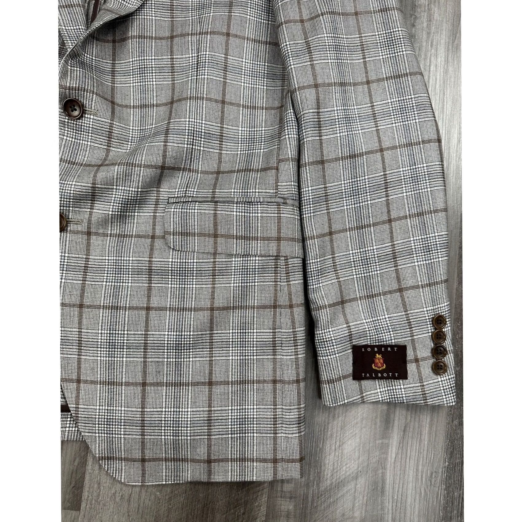 Robert Talbott Robert Talbott Blazer Shirt 2 Piece Cashmere Silk Gray Gray 40R Mens Blazer NWT Size 40R - 4 Thumbnail