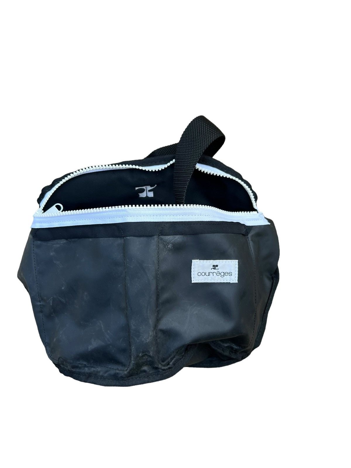 Courreges Vintage 90s Courreges Paris Two Tone Cargo Waist Bag Size 34 - 23 Thumbnail
