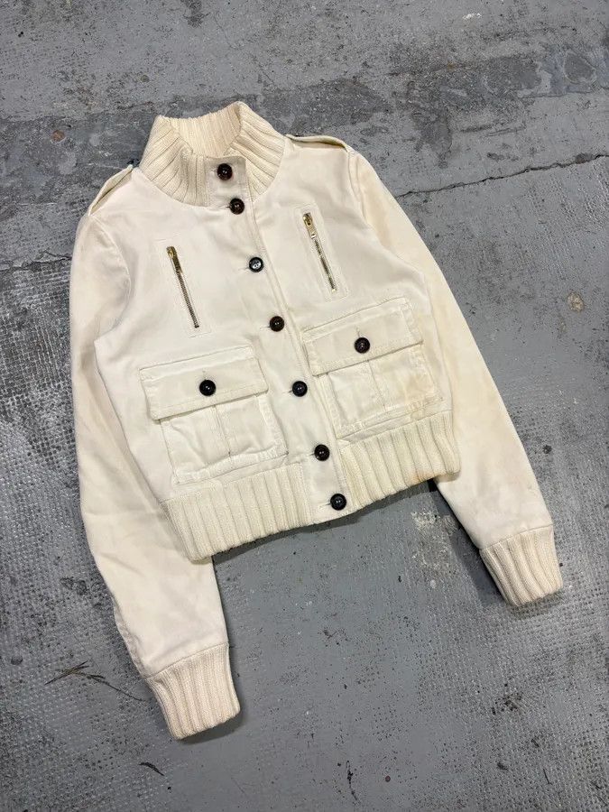 Gucci SS2007 Gucci Cream Madonna Multi-Pocket Bomber Jacket Size S / US 4 / IT 40 - 4 Thumbnail