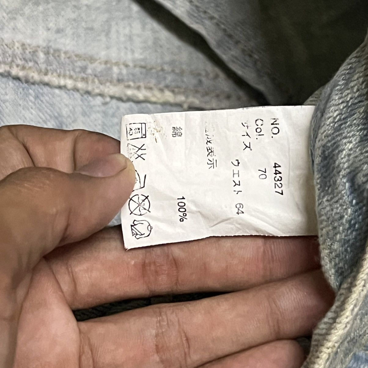 Japanese Brand Japanese Brand Double Waist Distressed Denim Jeans Size US 29 - 6 Thumbnail
