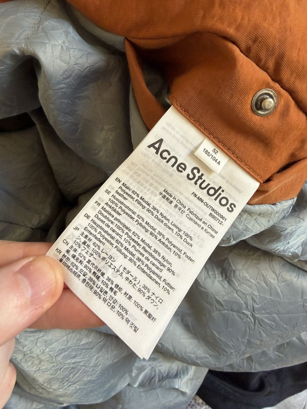Acne Studios Acne Studios Puffer Jacket Size US XL / EU 56 / 4 - 13 Thumbnail