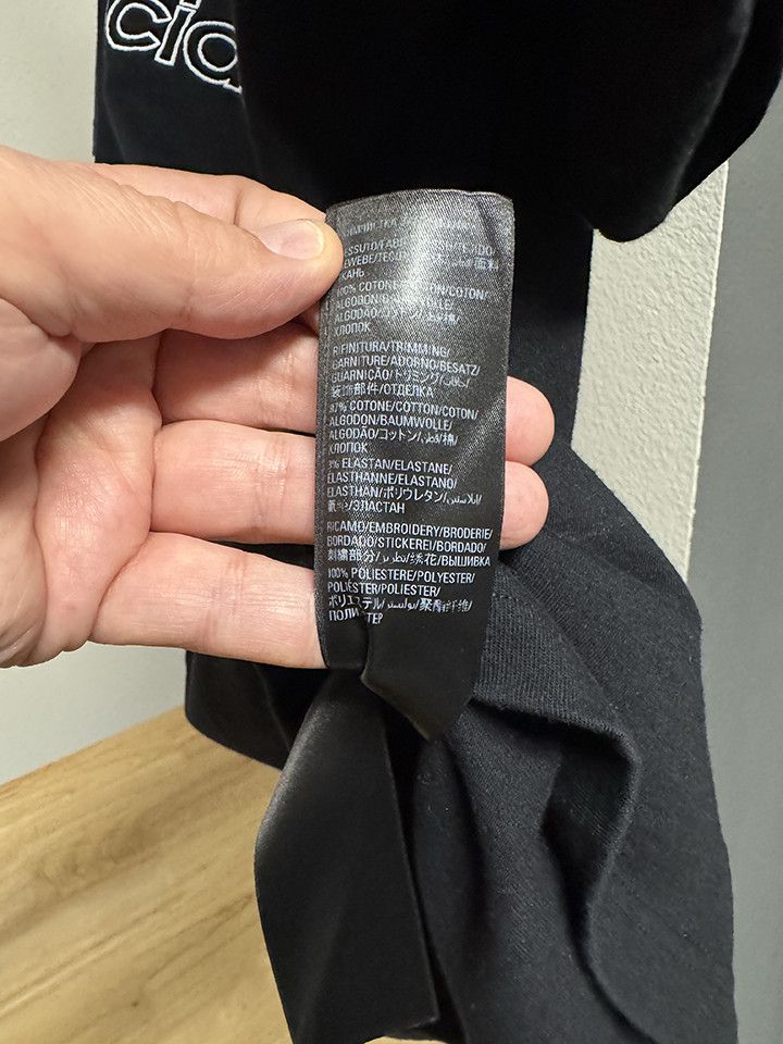 Adidas × Balenciaga Balenciaga X Adidas Black t-shirt with embroidered logos Size US L / EU 52-54 / 3 - 7 Thumbnail