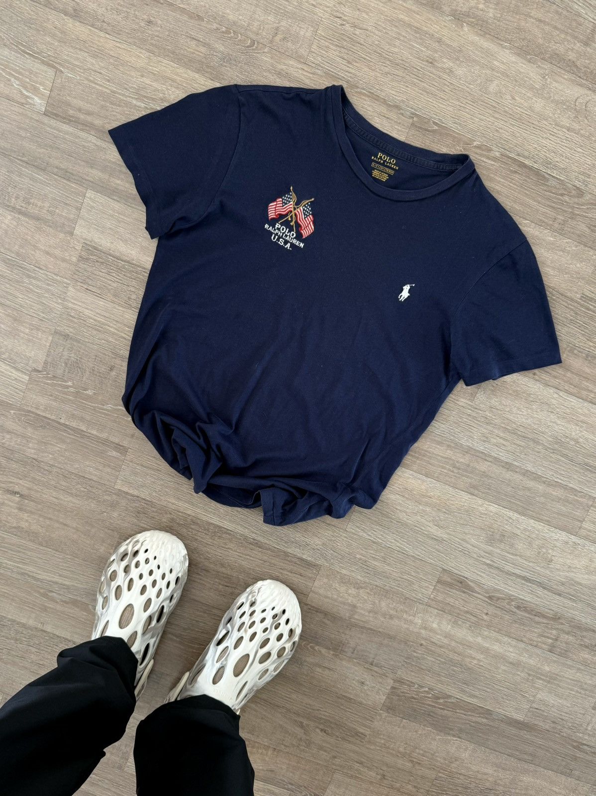 Ralph Lauren Polo Ralph Lauren Y2K USA Logo Sk8 Small Logo T-shirt Size US S / EU 44-46 / 1 - 1 Thumbnail