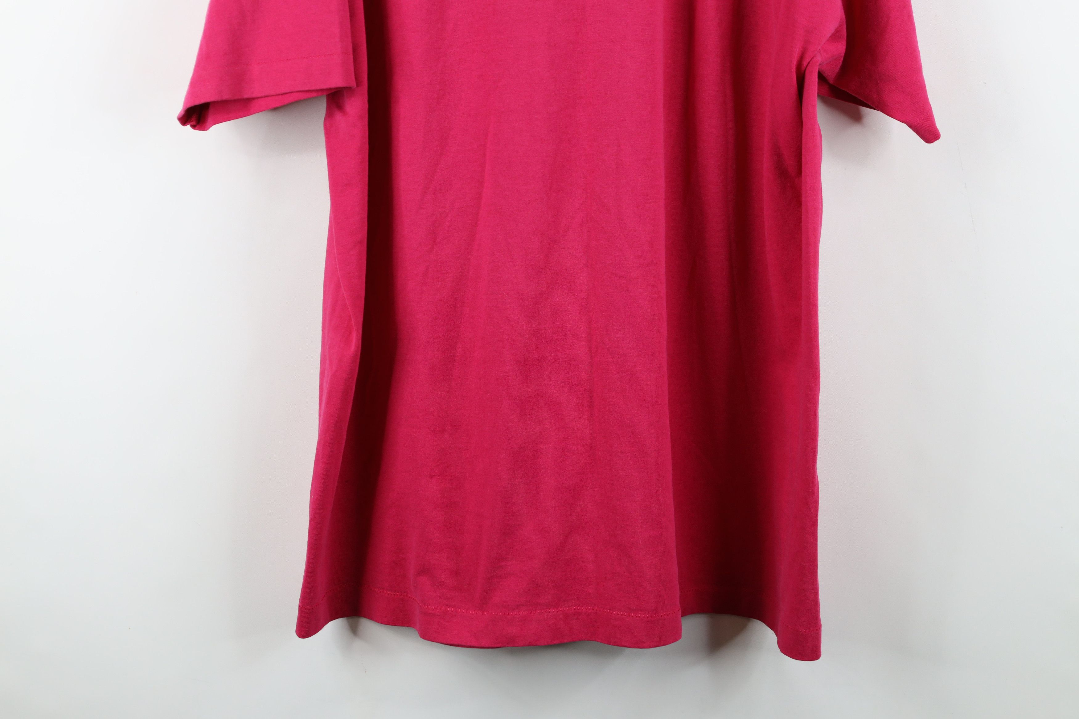 Vintage Vintage 90s Streetwear Short Sleeve T-Shirt Pink Cotton Size US XXL / EU 58 / 5 - 9 Thumbnail