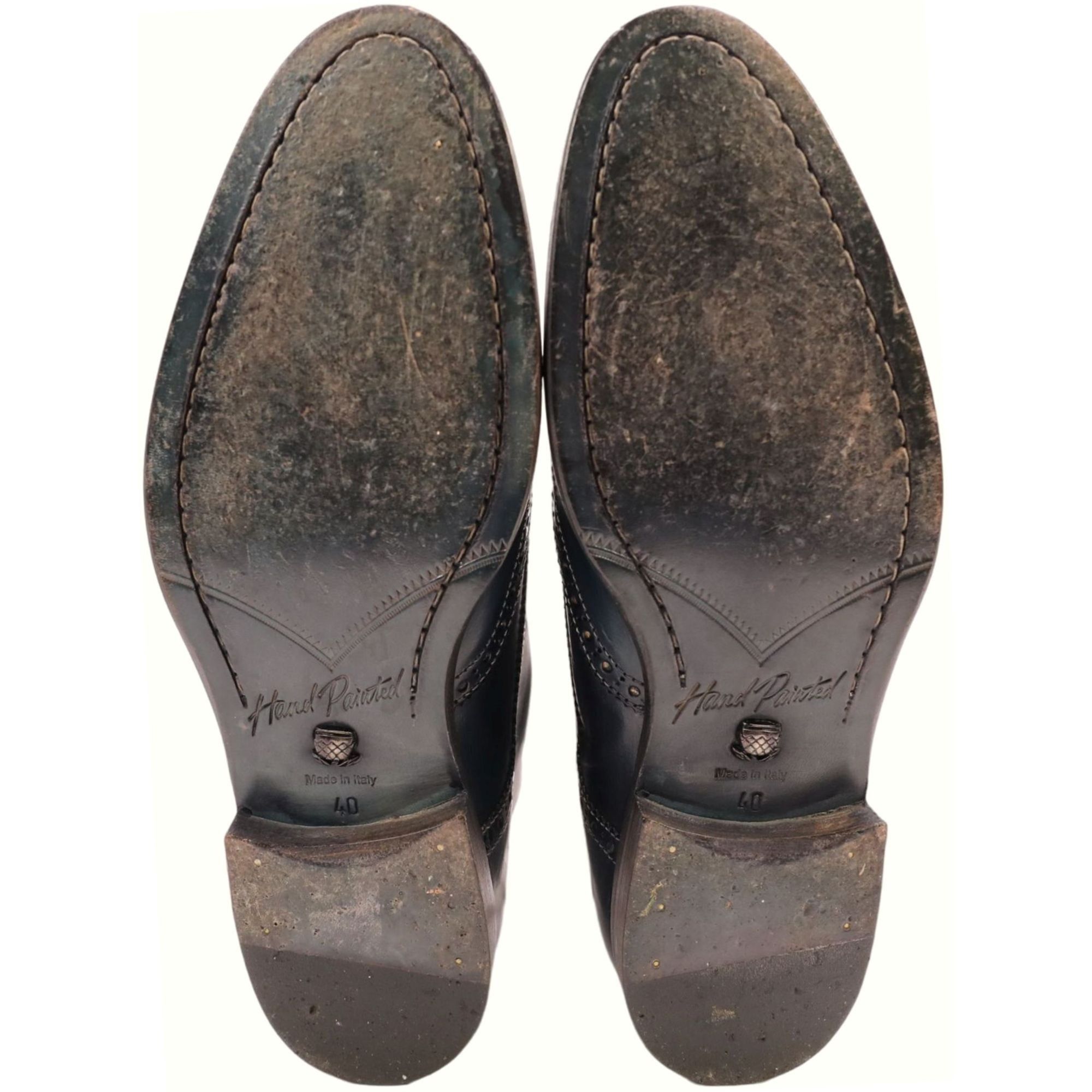 NAVYBOOT Navyboot Italy Navy Blue Leather Wingtip Chukka Boots Men 7 Size US 7 / EU 40 - 3 Thumbnail