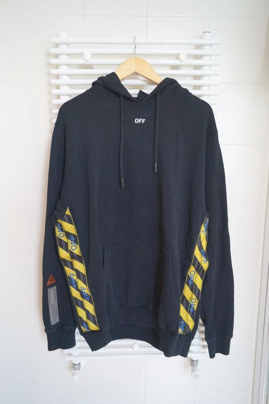 Off-White Off-White Men’s Black Tape Hoodie Size US L / EU 52-54 / 3 - 1 Thumbnail