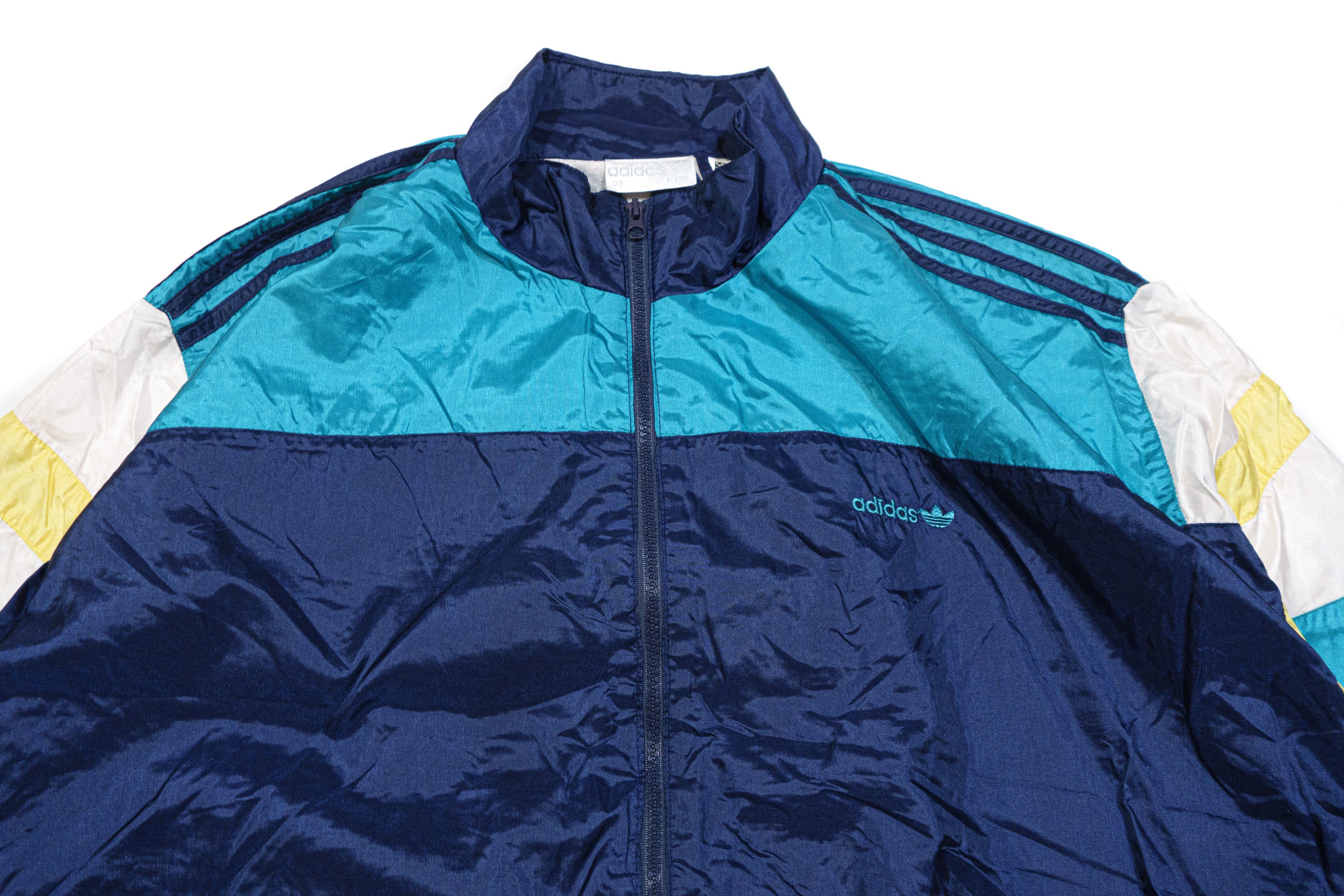 Adidas 90S Logo Multicolor Nylon Sport Jacket Size US XXL / EU 58 / 5 - 3 Thumbnail