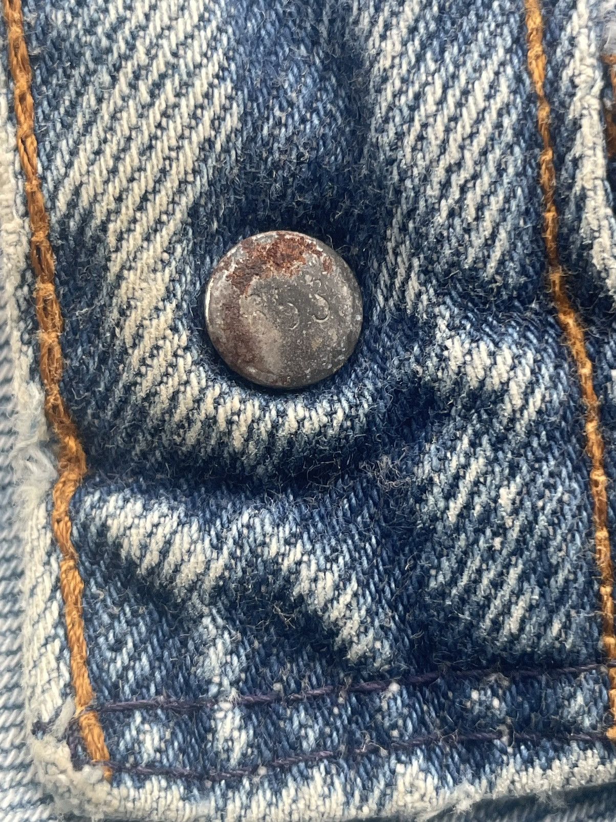 Levi's Vintage 80’s Levis 501 e Usa Distresed Denim Size US 29 - 22 Thumbnail