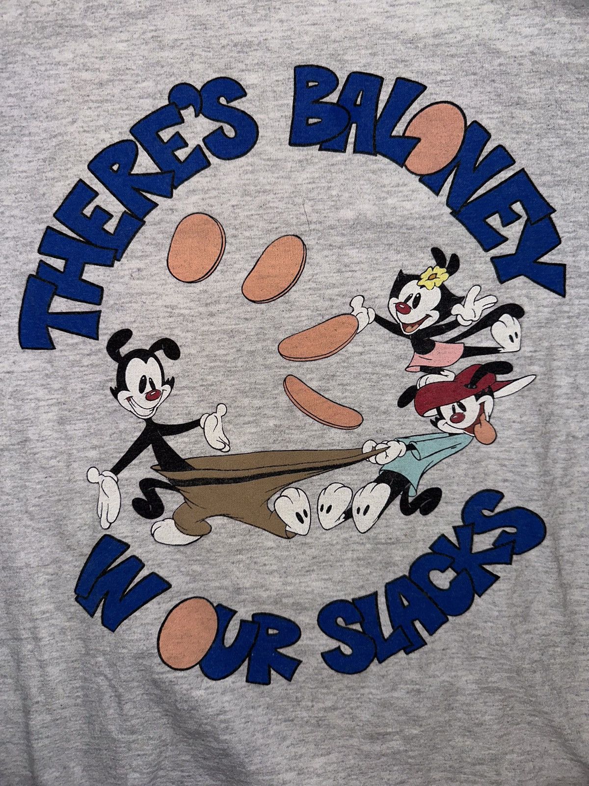 Vintage 1993 animaniacs baloney in our slacks t shirt Size US XL / EU 56 / 4 - 2 Thumbnail