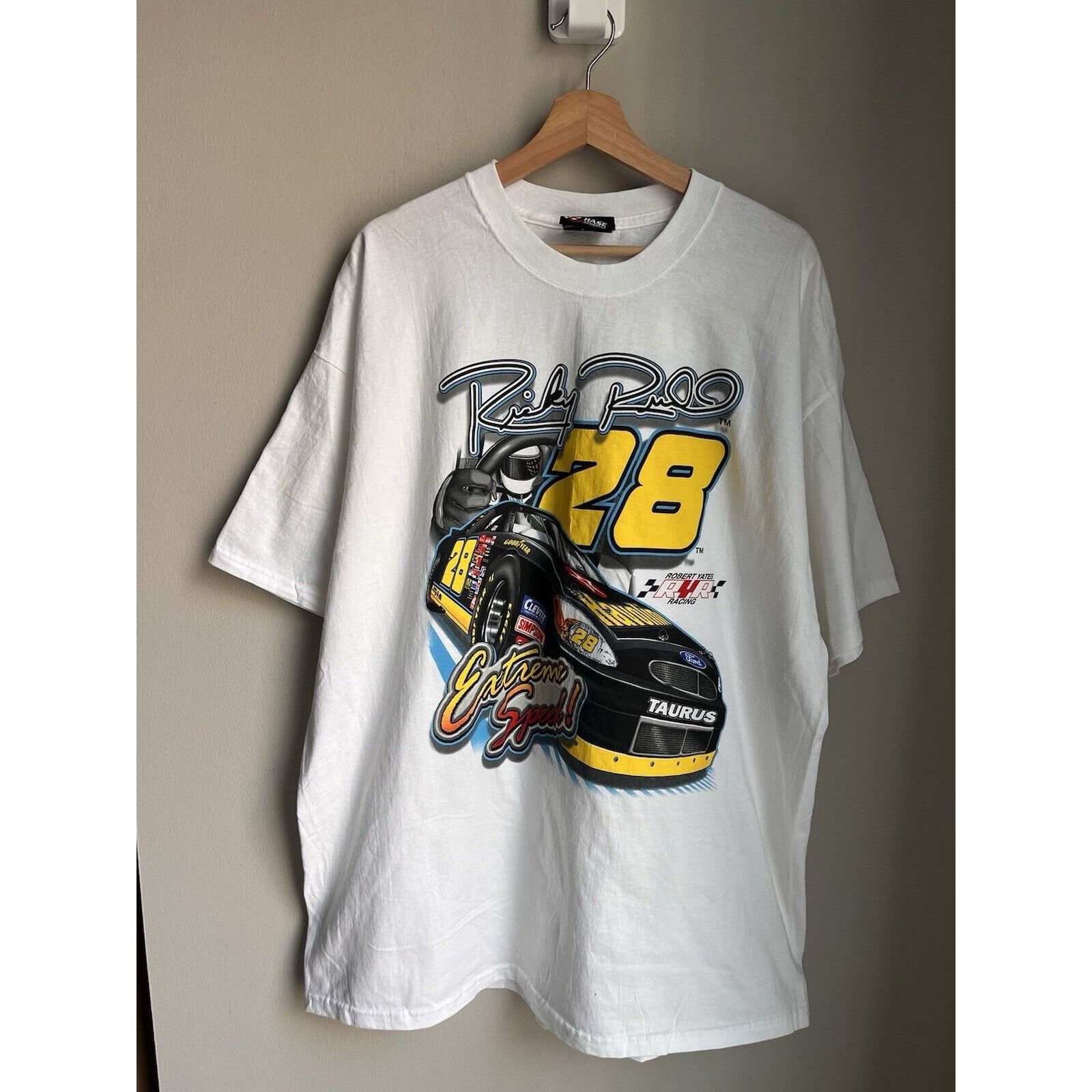 NASCAR VINTAGE NASCAR RICKY RUDD #28 FORD TAURUS RACING T SHIRT 90S Size US XL / EU 56 / 4 - 1 Thumbnail