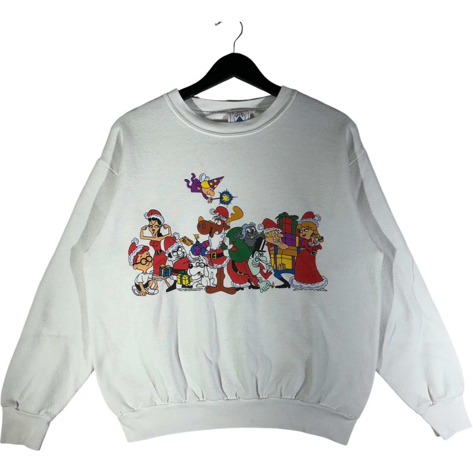 Delta Vintage Rocky And Bullwinkle And Friends Christmas Crewneck Size US L / EU 52-54 / 3 - 1 Thumbnail