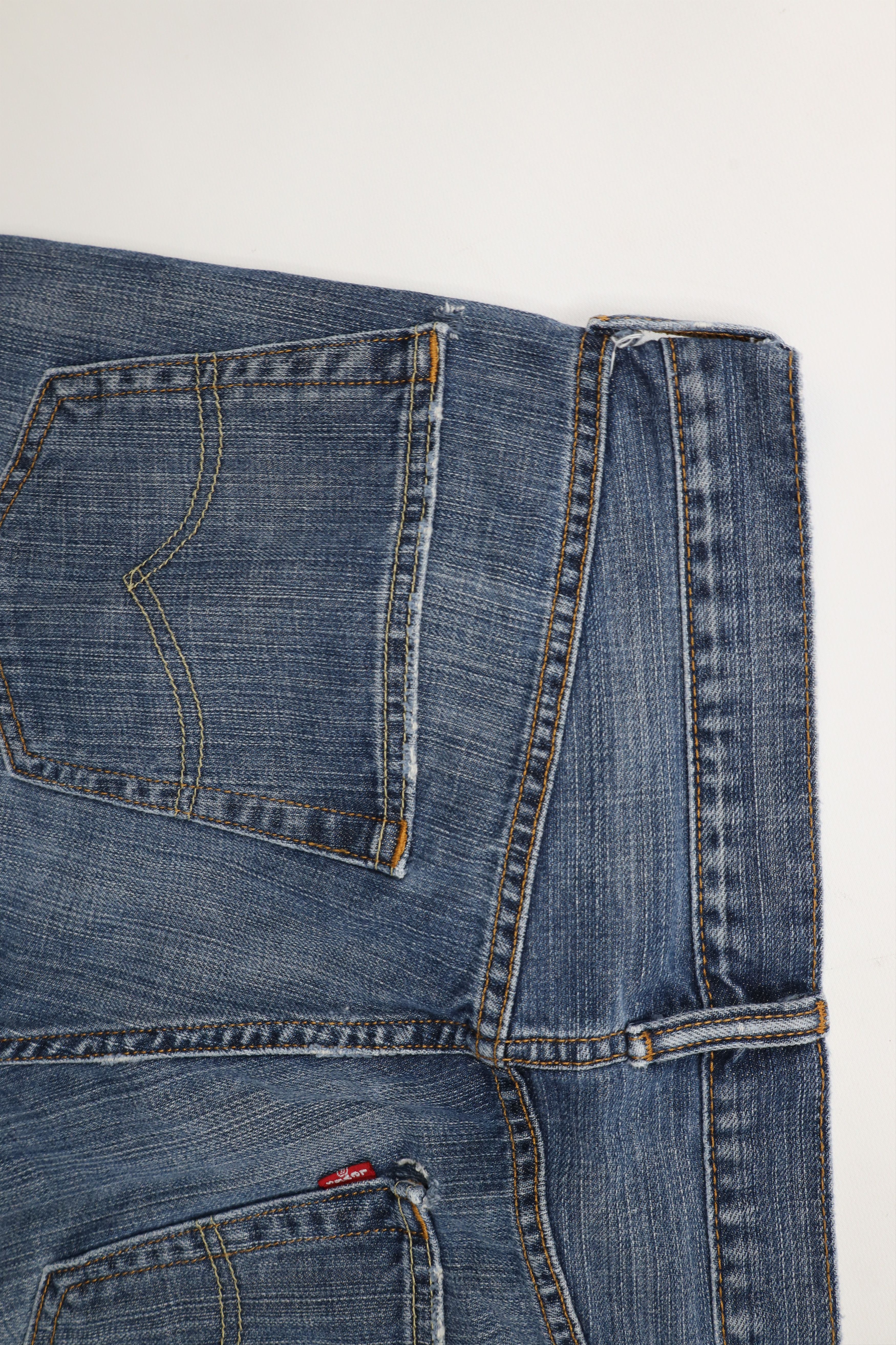 Levi's × Vintage Vintage Y2K Levis 569 Relaxed Straight Leg Denim Jeans Blue Size US 36 / EU 52 - 15 Thumbnail
