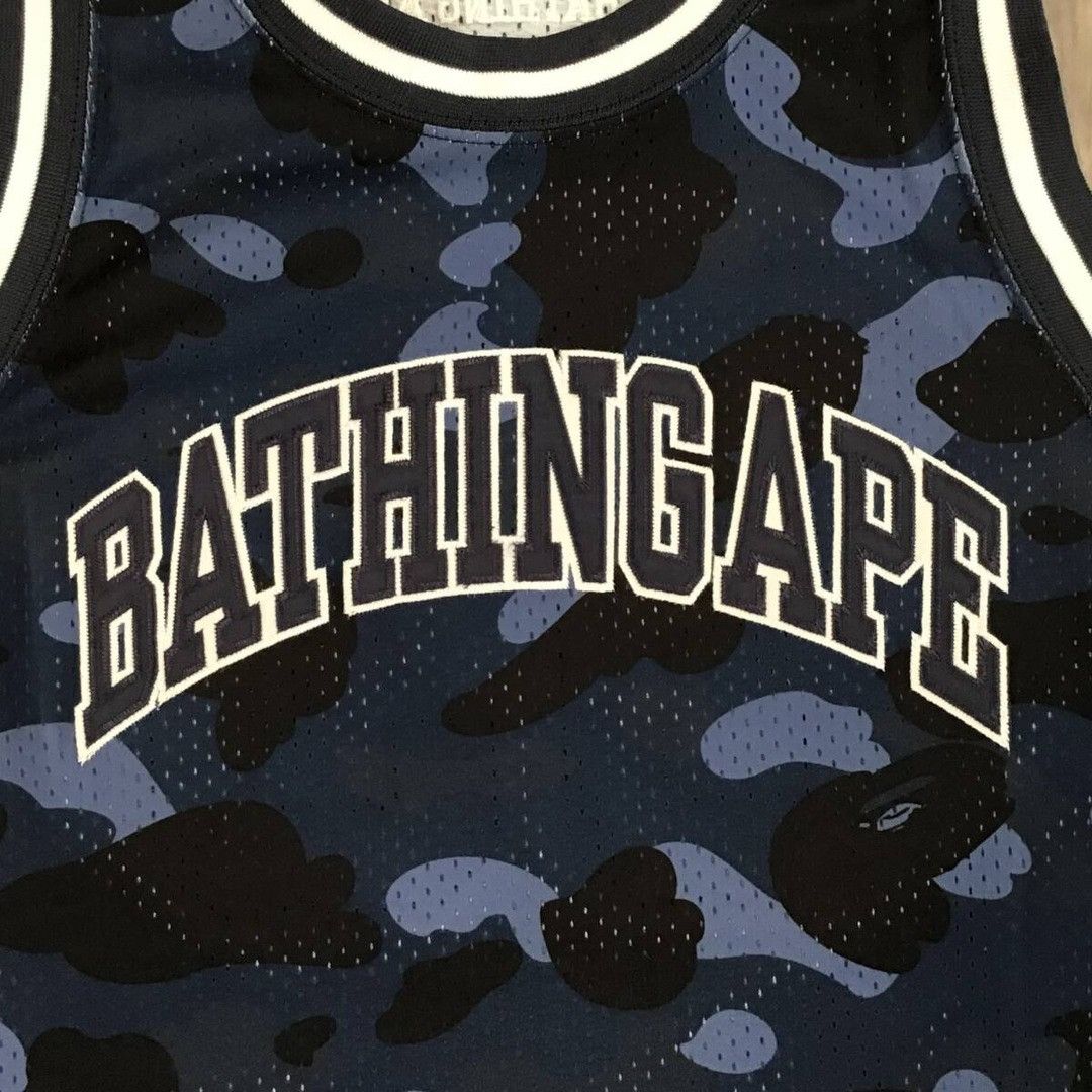 Bape BAPE Blue camo basketball tank top a bathing ape Size US M / EU 48-50 / 2 - 3 Thumbnail