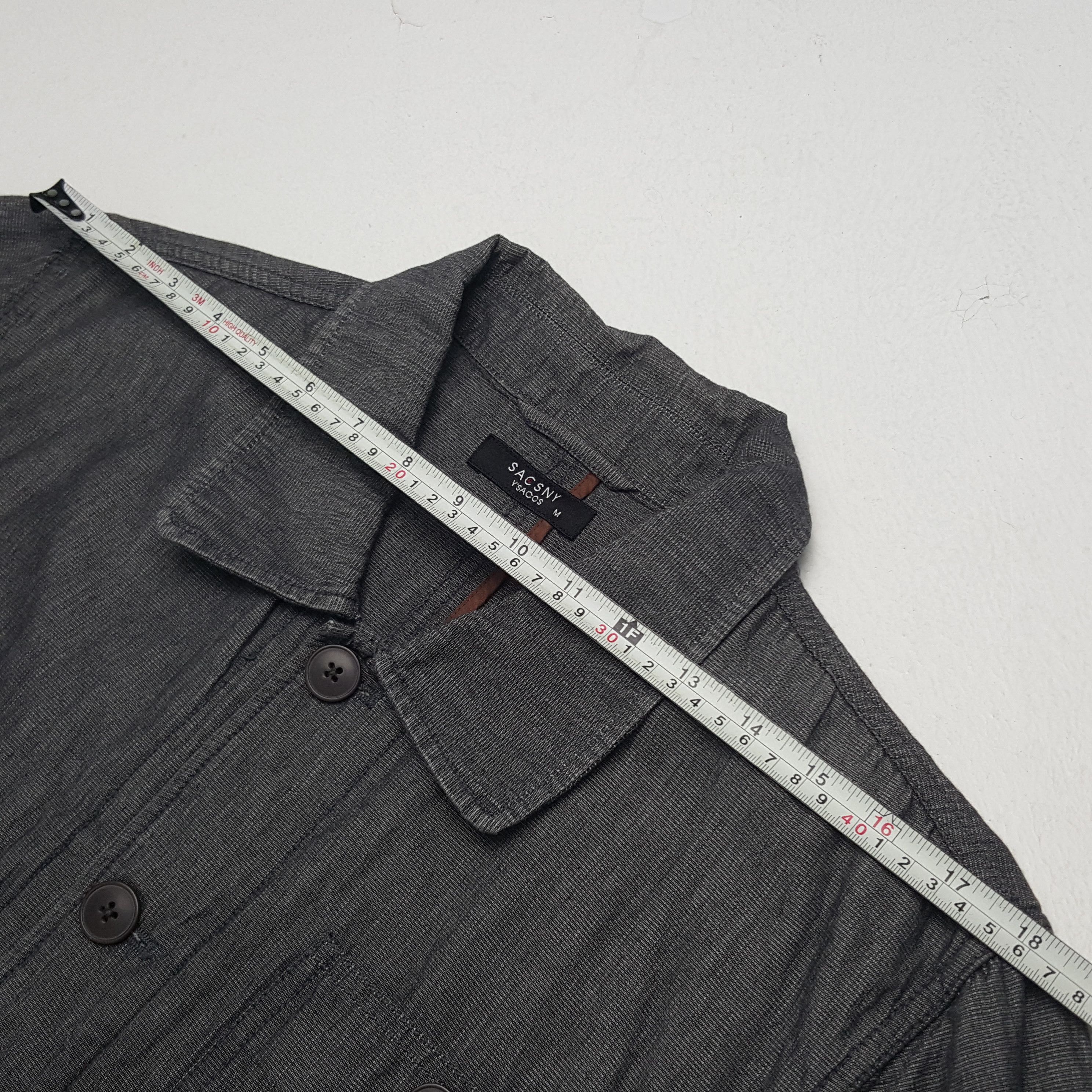 Japanese Brand × Vintage × Yohji Yamamoto Vintage Sacsny by Yohji Yamamoto Designer Custom Art Jacket Size US M / EU 48-50 / 2 - 11 Thumbnail