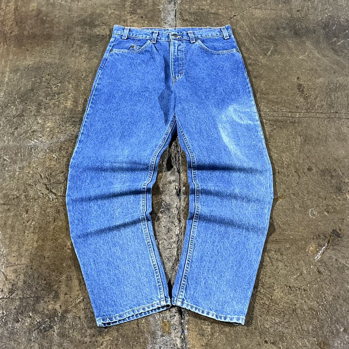 Levi's × Vintage Crazy Vintage 90s Levi's 540 Faded Light Wash Jeans Size US 32 / EU 48 - 2 Thumbnail