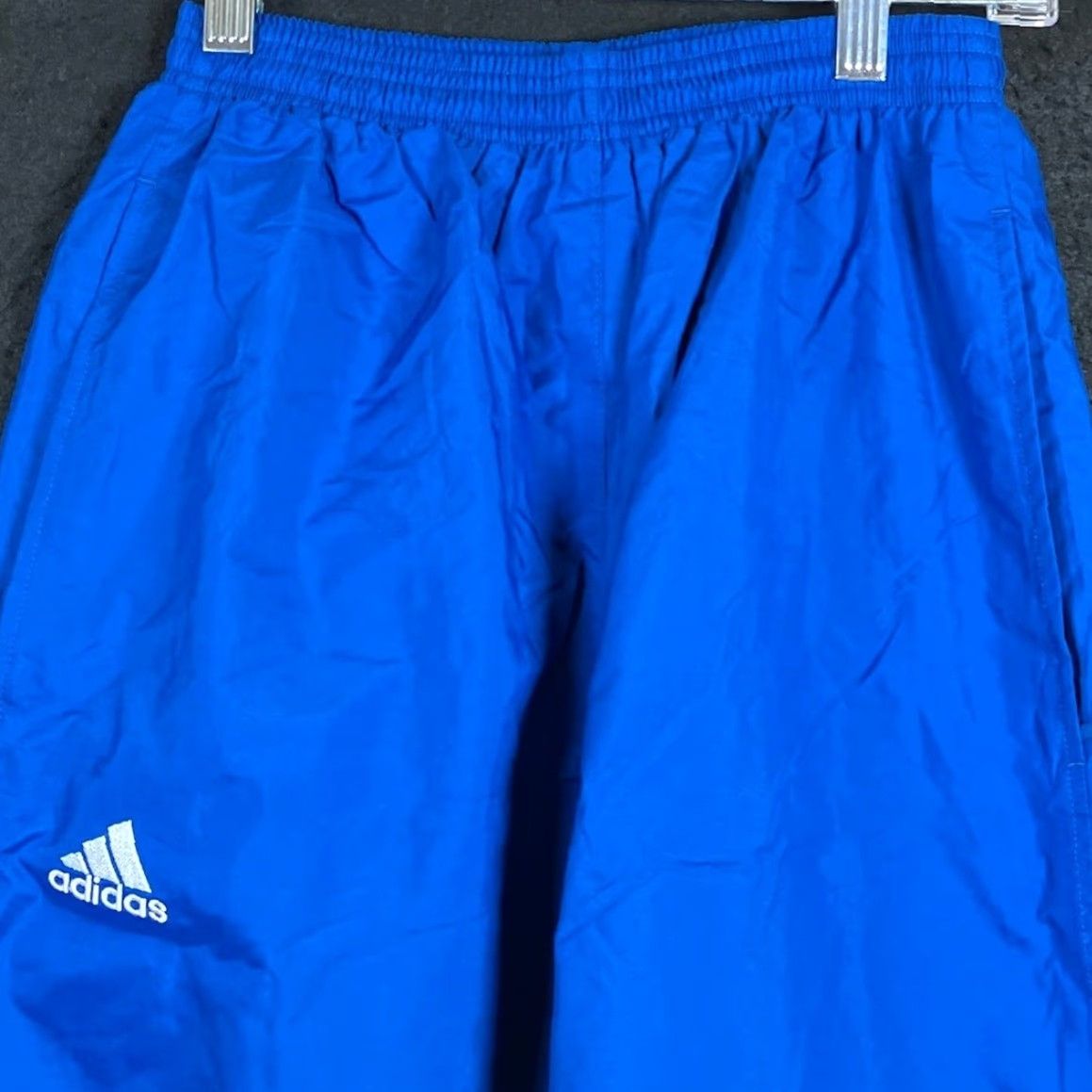 Adidas Adidas Mens Pants Blue Rain Track Pull On Lined Climaproof Windbreaking XS Size US 27 - 2 Thumbnail