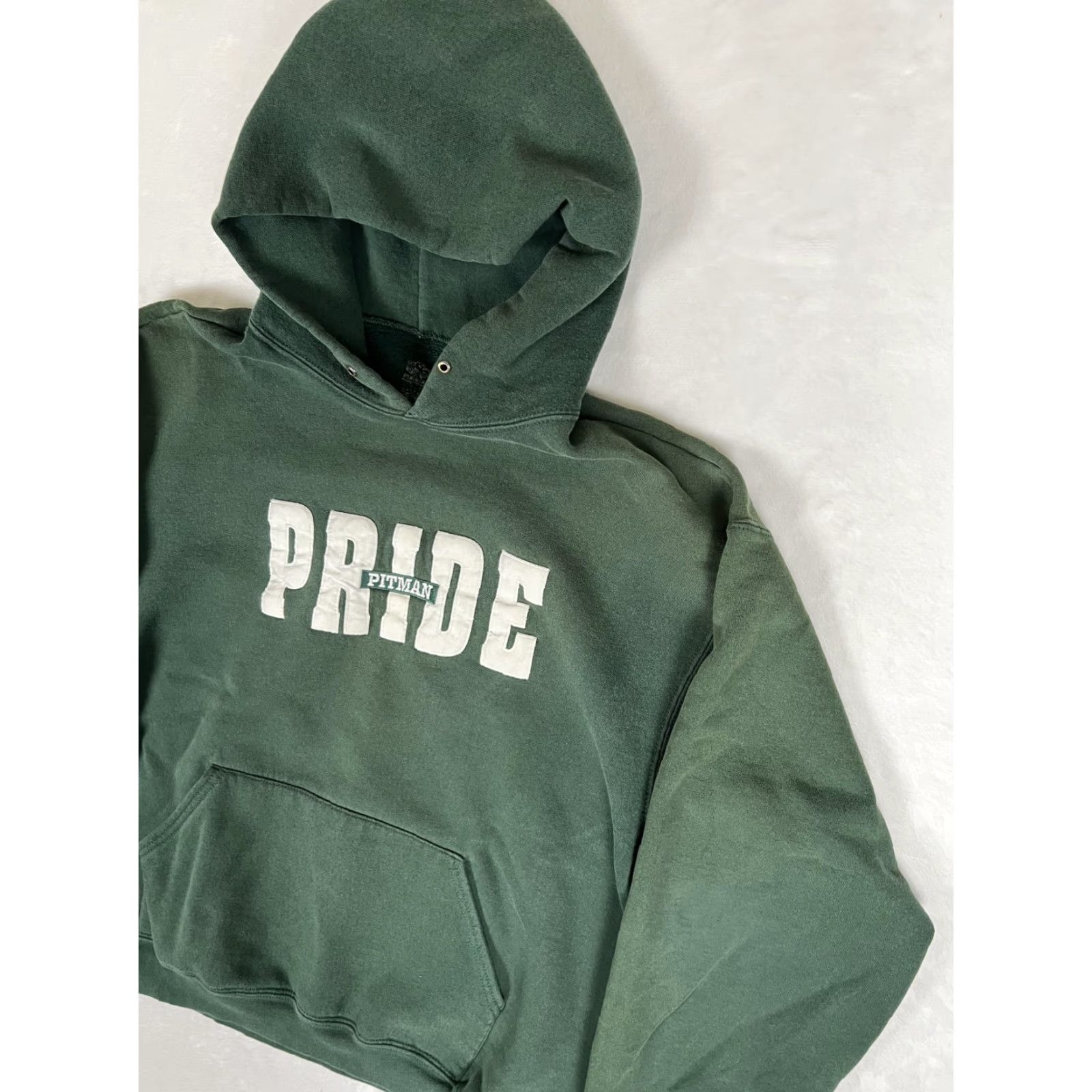 Fruit Of The Loom VINTAGE Pitman PRIDE Hoodie Sweatshirt Shirt? Size US L / EU 52-54 / 3 - 3 Thumbnail