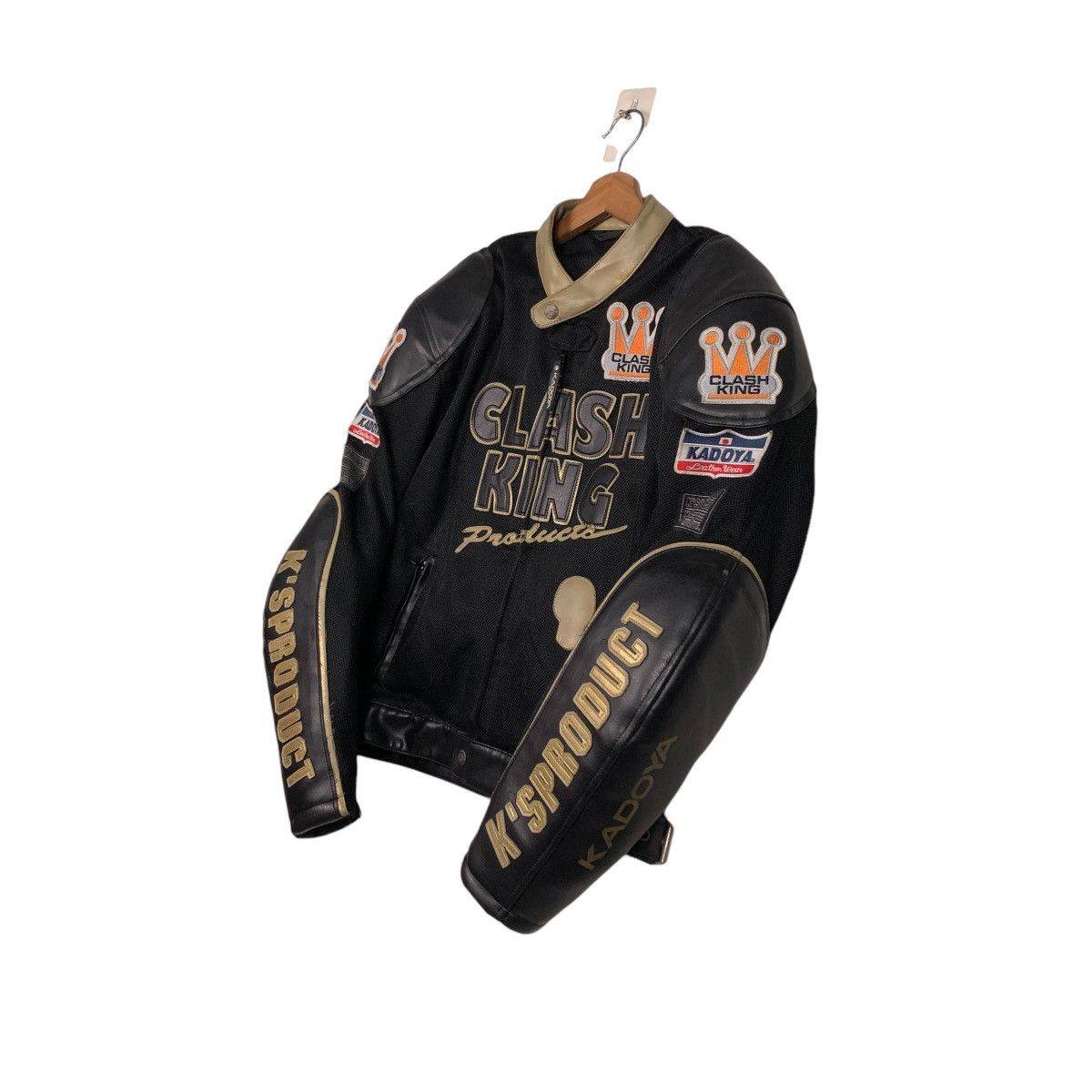 Kadoya 🔥KADOYA VINTAGE LEATHER JACKET BIKER BATTLESUIT CLASHKING Size US L / EU 52-54 / 3 - 4 Thumbnail