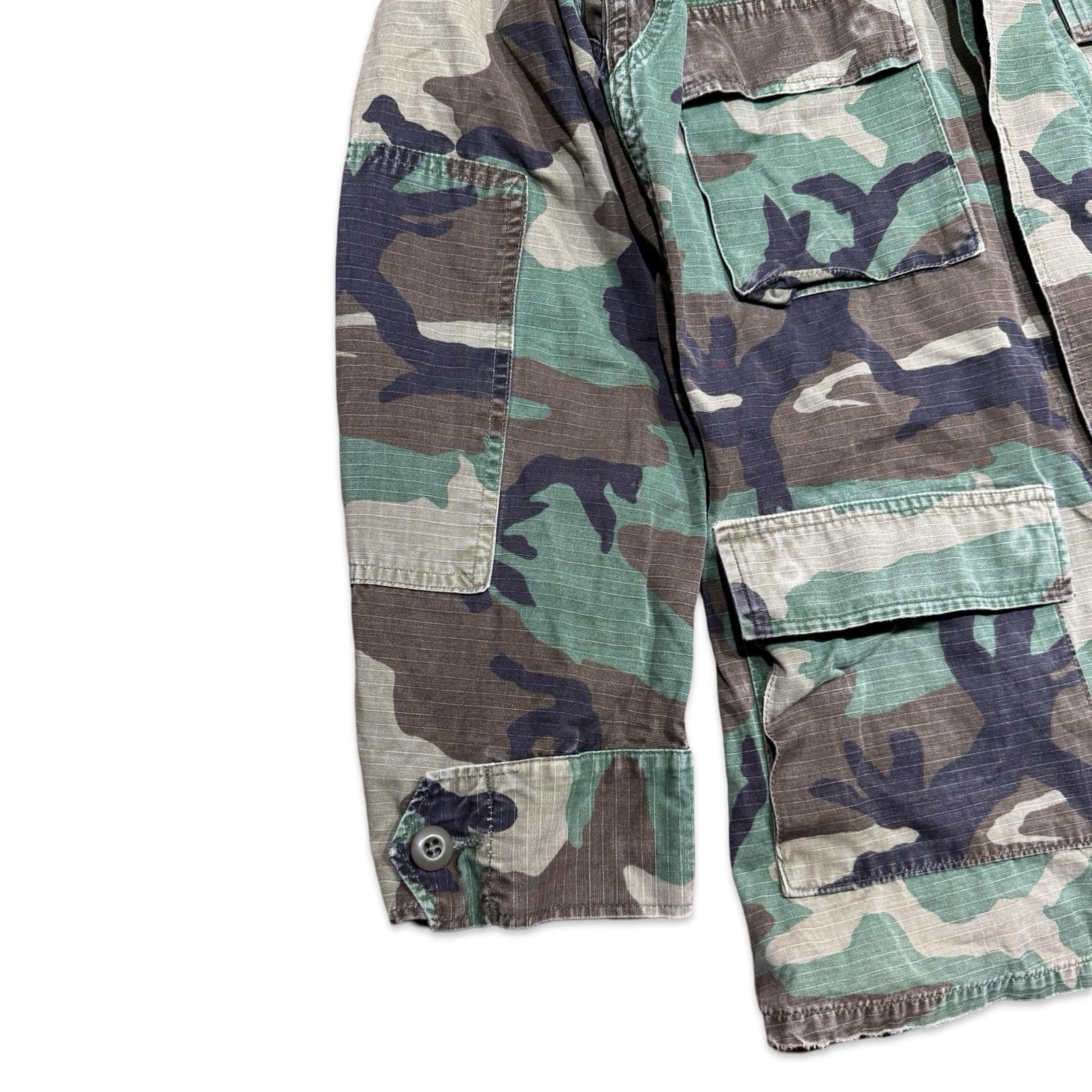 Designer Vintage US Military Army Camo Utility Jacket Size Small Long Size US S / EU 44-46 / 1 - 5 Thumbnail
