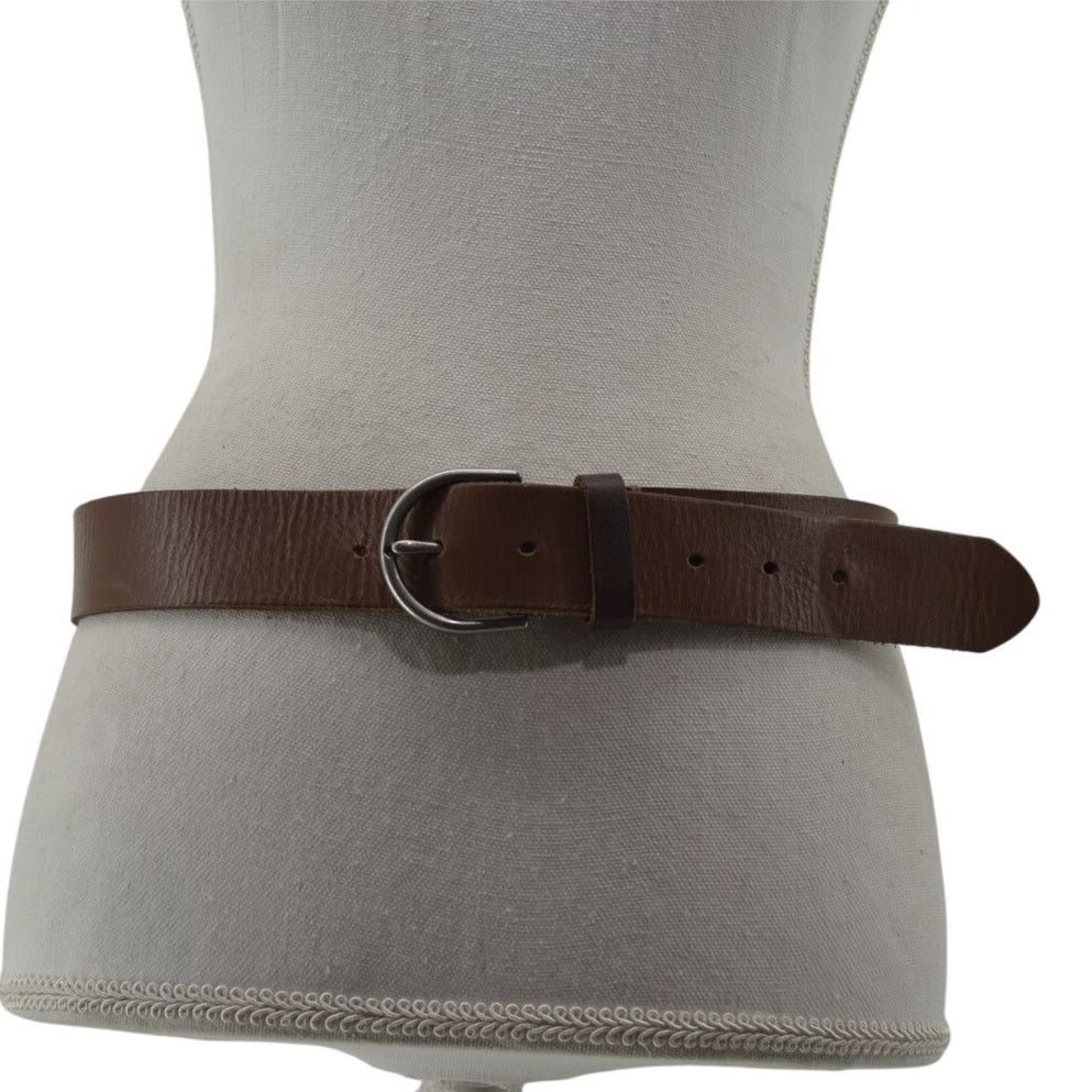 American Eagle Outfitters America Eagle Outfitters Brown Genuine Leather Belt Sz XS/S Size 32 - 1 Thumbnail