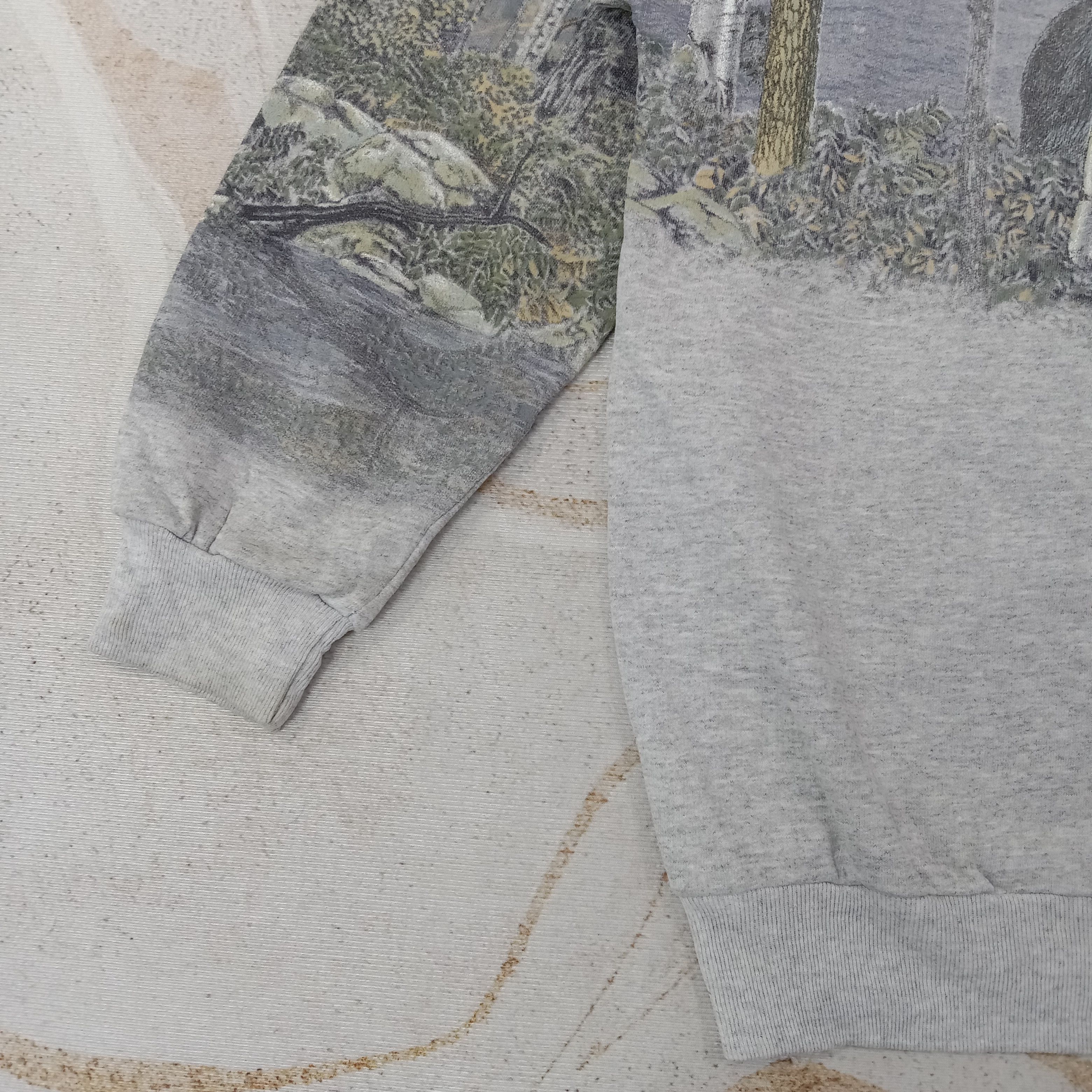 Vintage Aitisans Nature Winter Bear Sweatshirt C262N7 Size US M / EU 48-50 / 2 - 7 Thumbnail