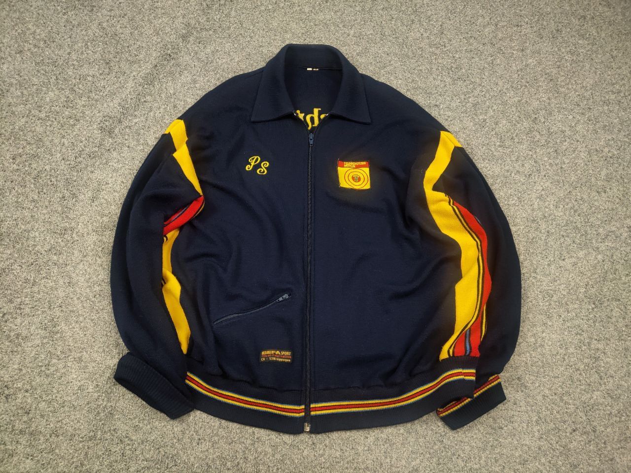 Vintage Vintage 70's Befa FFA Feldschützen Mohlin Wool Track Jacket Size US L / EU 52-54 / 3 - 12 Thumbnail