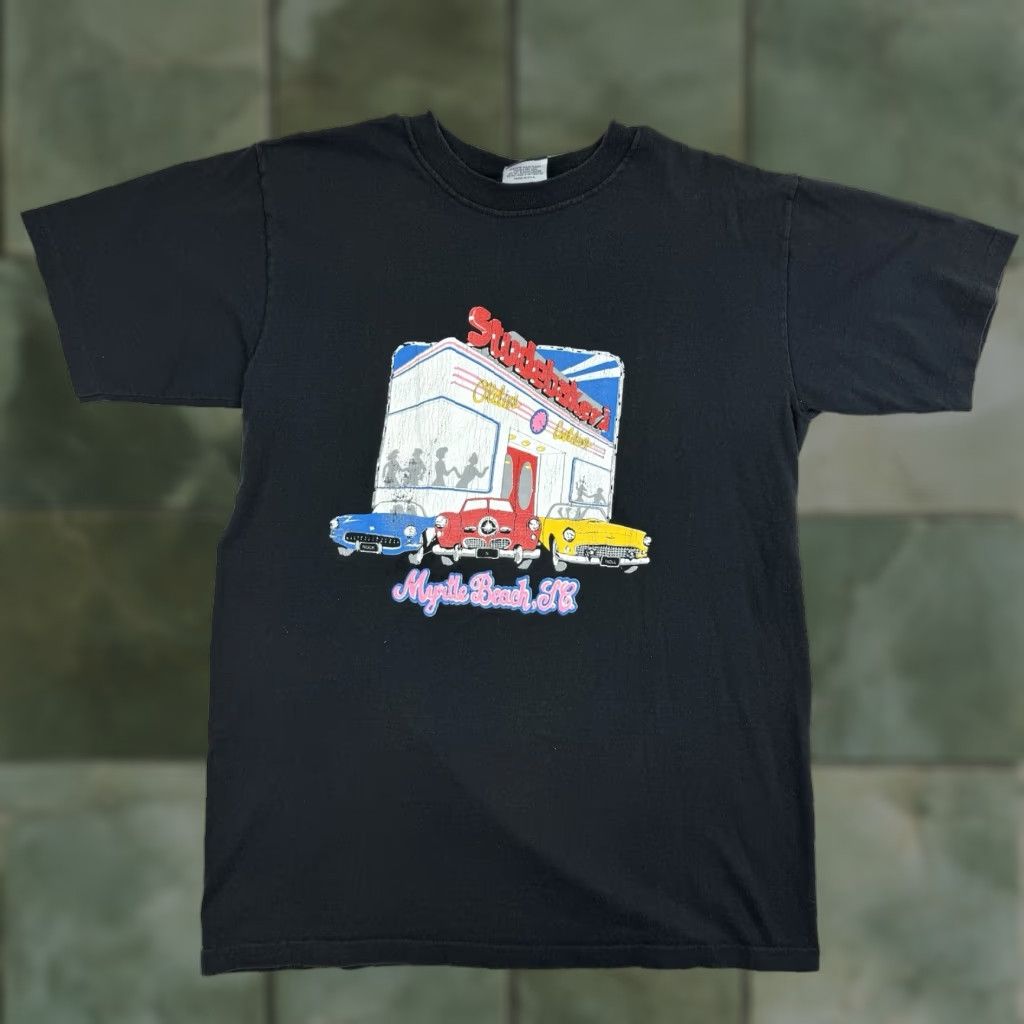 Vintage VINTAGE Fair Park T Shirt Adult Large Black 90s Myrtle Beach Classic Diner Mens Size US L / EU 52-54 / 3 - 1 Thumbnail