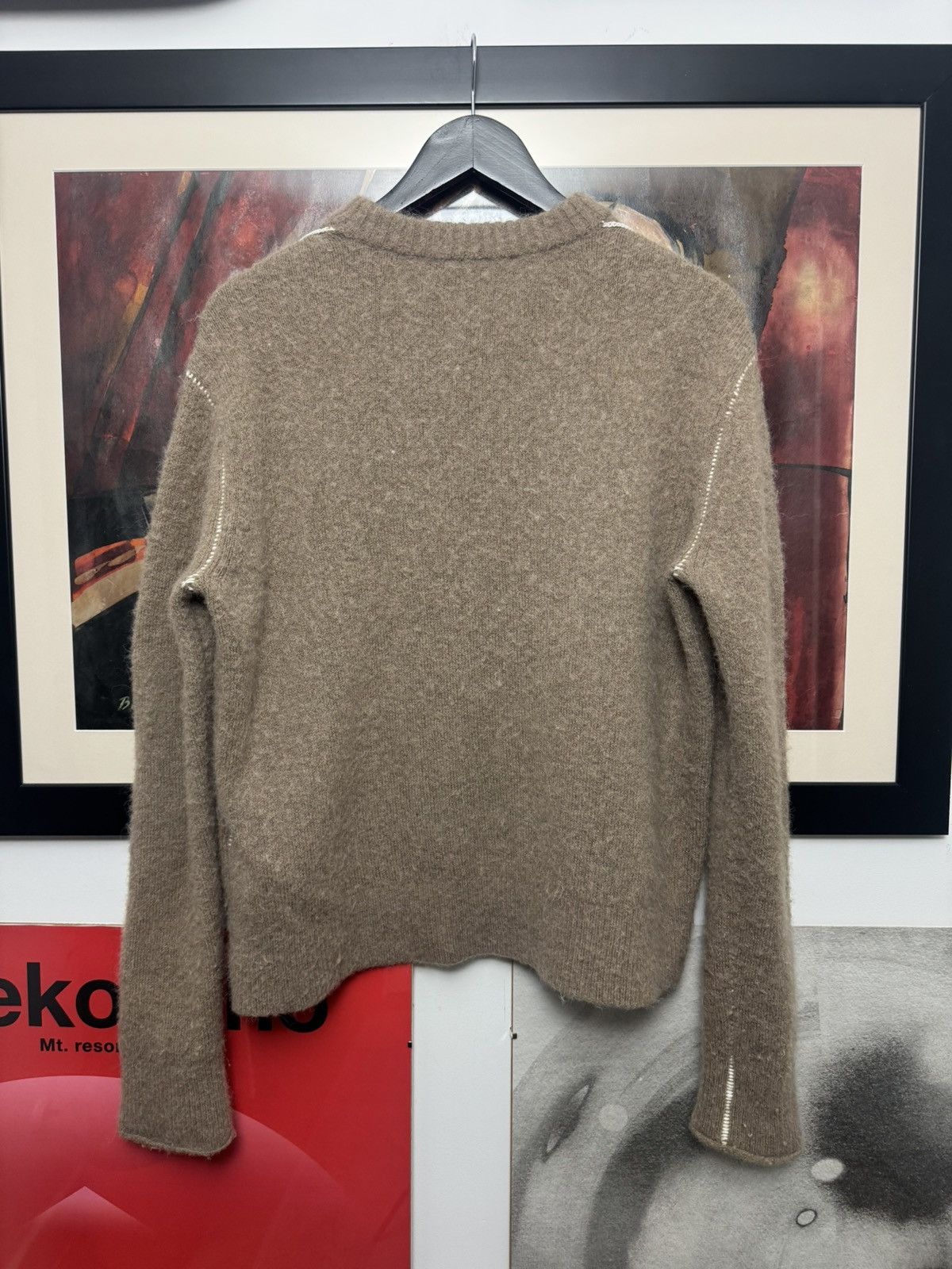 Acne Studios Acne Studios Alpaca Wool Sweater Designer Beige Elastan Rare Size US M / EU 48-50 / 2 - 2 Thumbnail