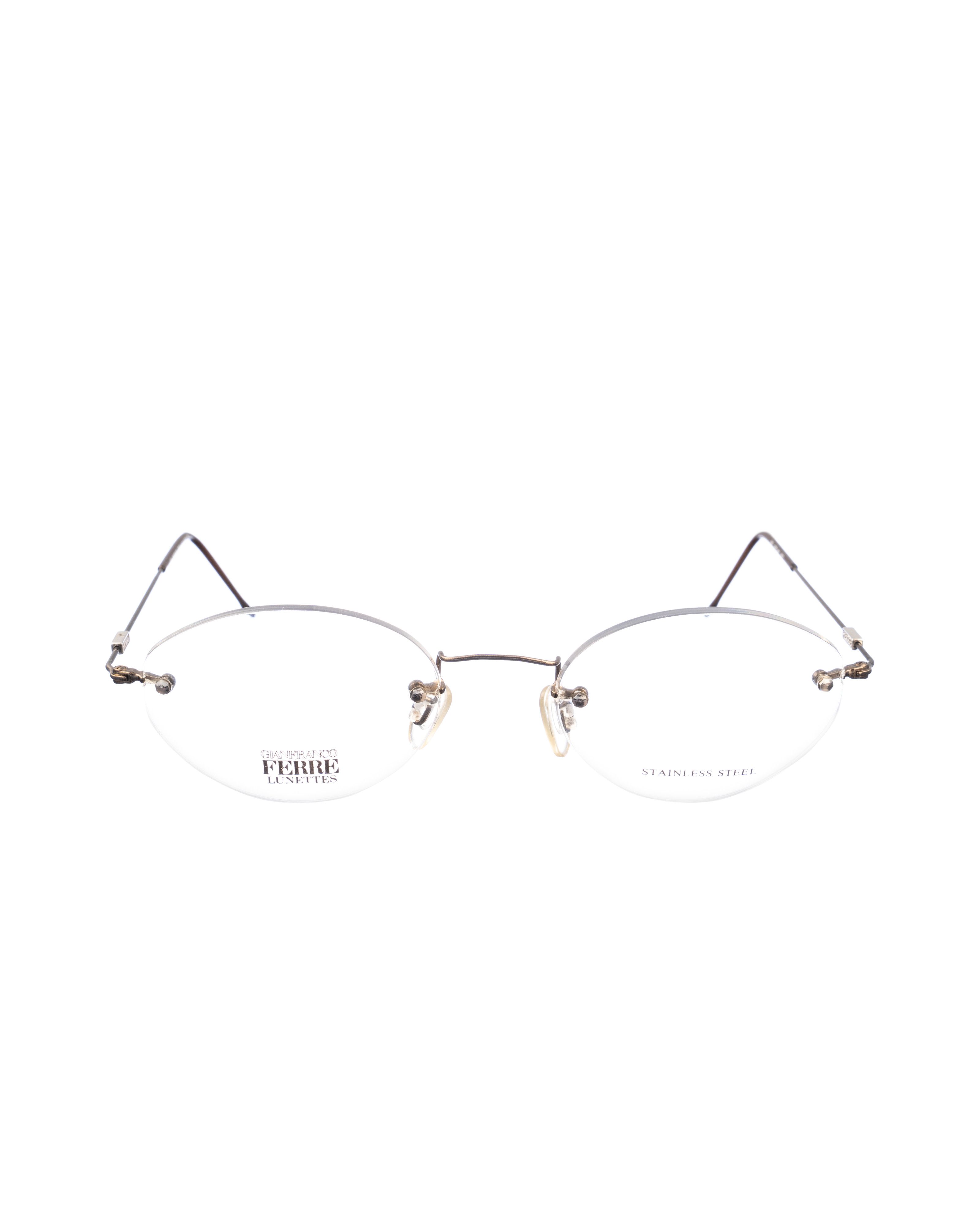 Gianfranco Ferre Gianfranco Ferre 00s Oval Brown Rimless Glasses Size ONE SIZE - 2 Thumbnail