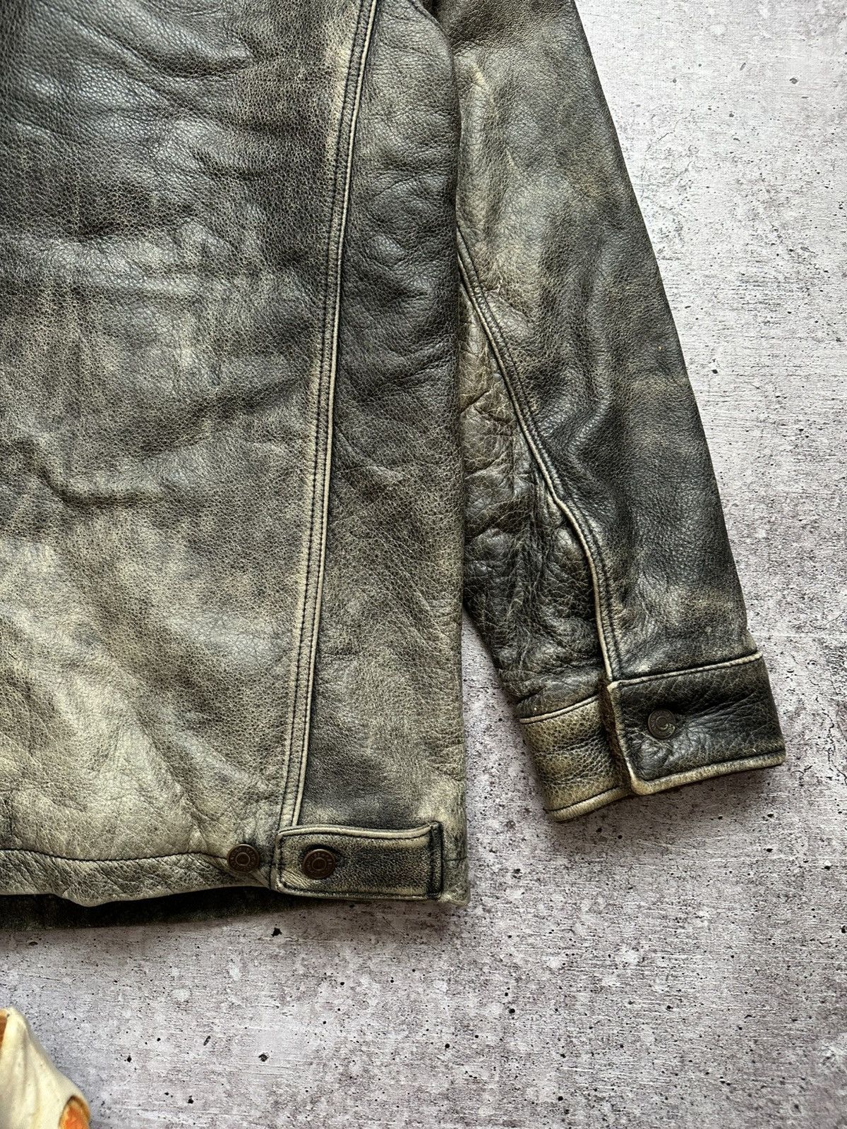 Gap Vintage Gap Distressed Sherpa Leather Coat Size US M / EU 48-50 / 2 - 16 Thumbnail