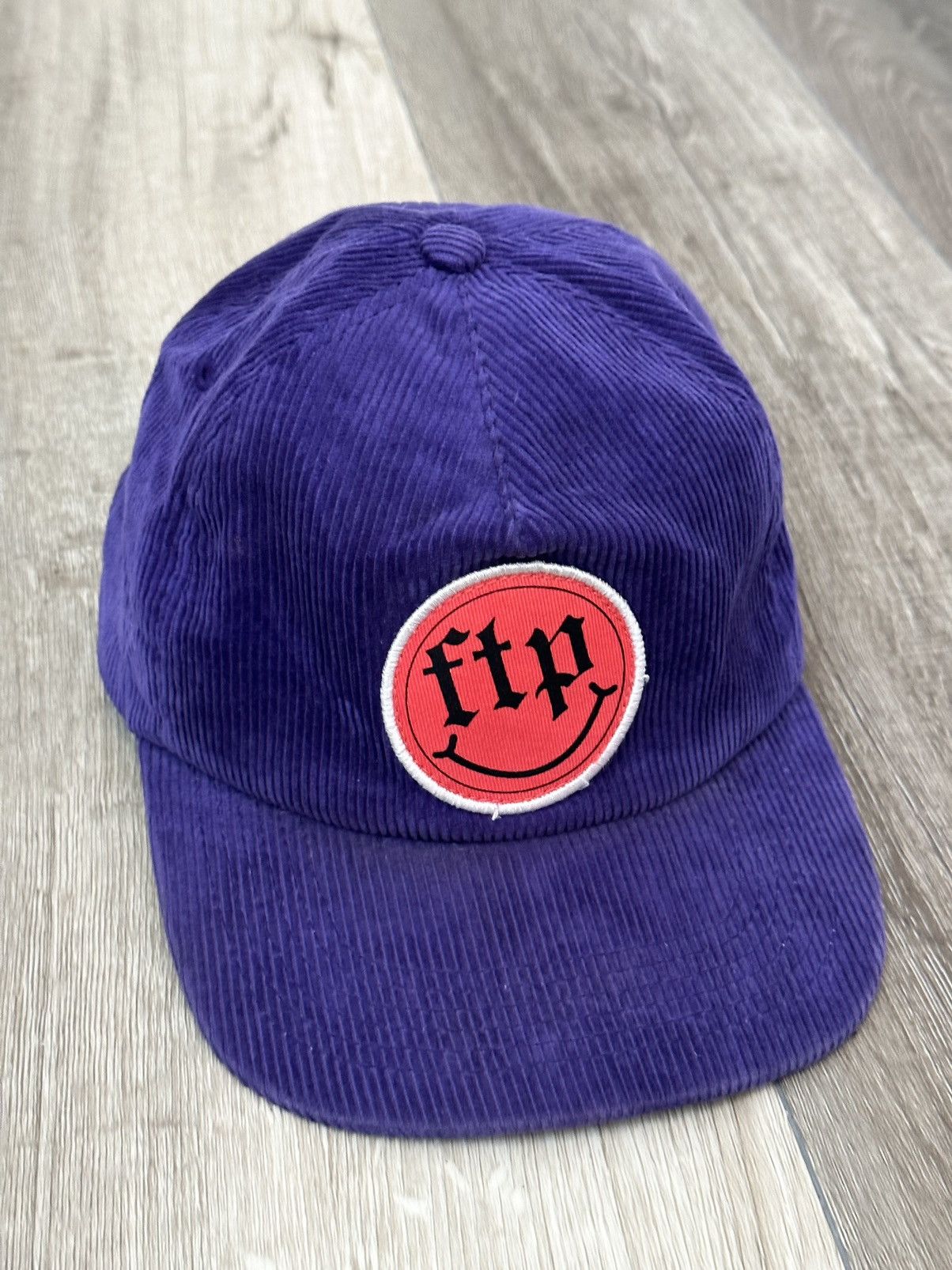 Fuck The Population Fuck The Population Purple Corduroy Smiley Logo Hat FTP Size ONE SIZE - 1 Thumbnail