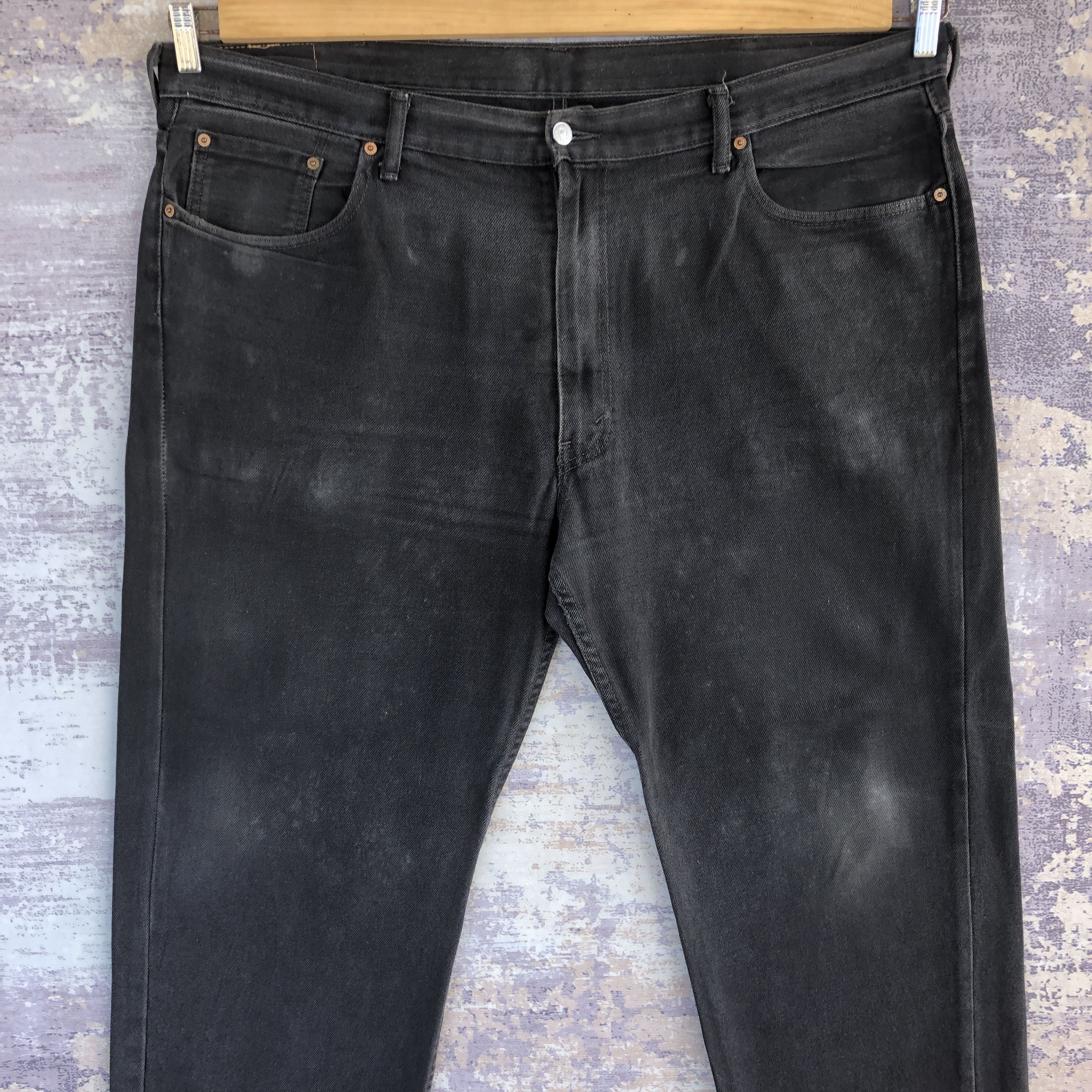 Levi's Vintage Levis 514 Jeans Big Size Levi's Faded Black Denim Size US 44 / EU 60 - 3 Thumbnail