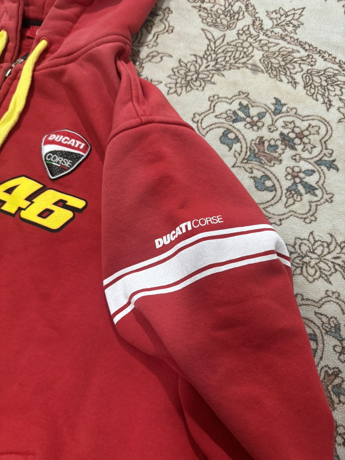 Ducati × Vintage Ducati Corse 46 Valentino Rossi Zipper Hoodie Size US XL / EU 56 / 4 - 5 Thumbnail