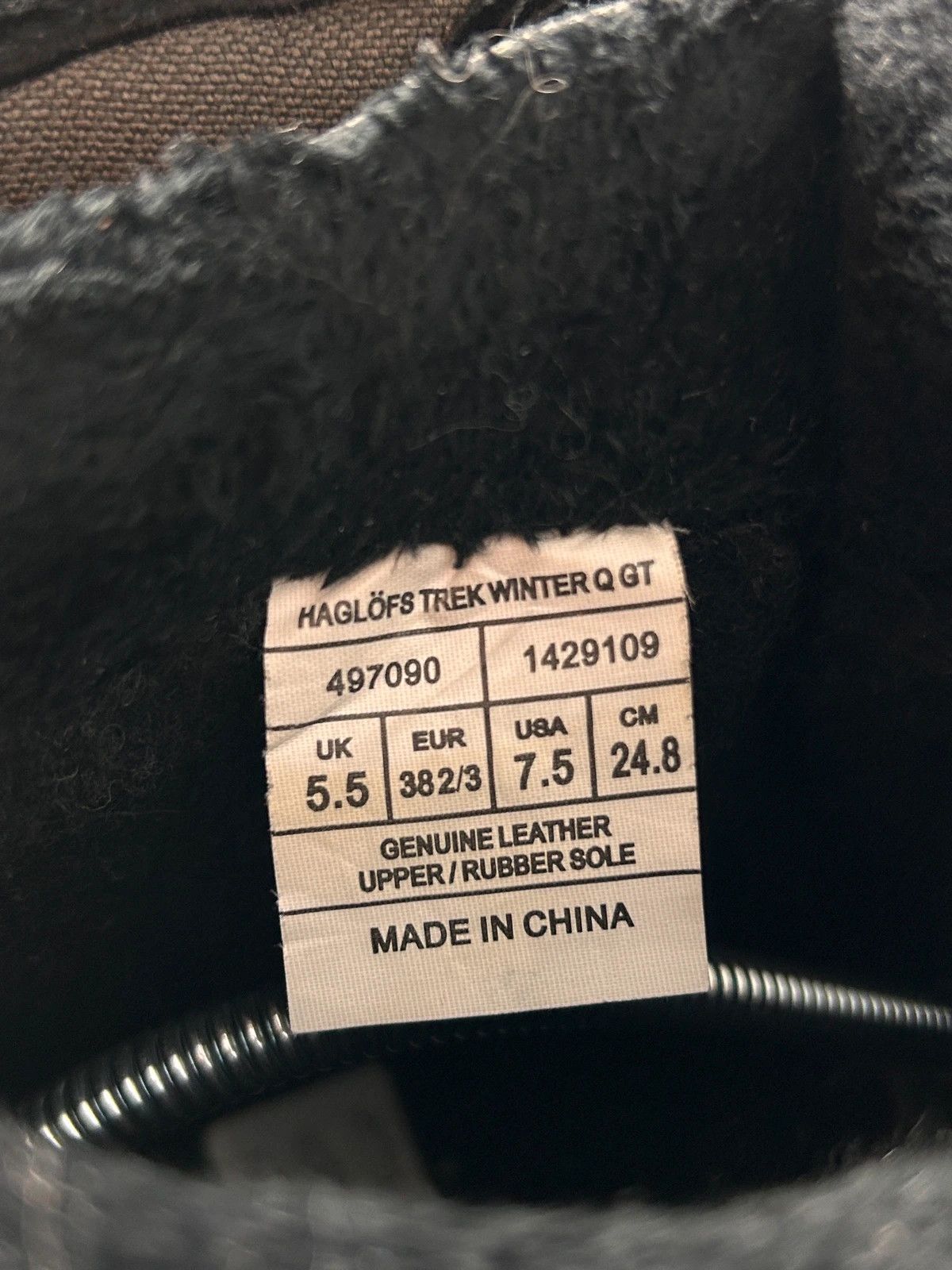 Haglofs Haglofs Gore-Tex Trek Winter Q GT black trekking boots Size US 8.5 / IT 38.5 - 10 Thumbnail