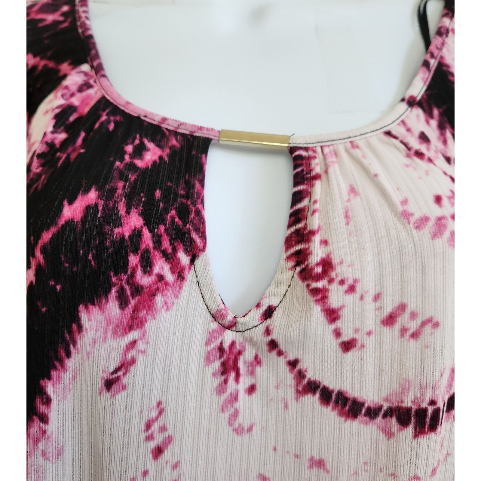 Other Dana Buchman Purple Pink White Tie Dye Top Large Lightweight Size L / US 10 / IT 46 - 2 Thumbnail