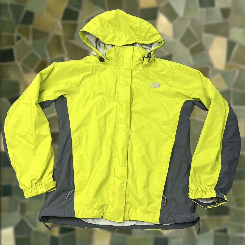 The North Face The North Face Jacket Womens Medium Hooded Waterproof Outdoor Rain Coat Yellow HyVent Full Zip Size M / US 6-8 / IT 42-44 - 1 Thumbnail