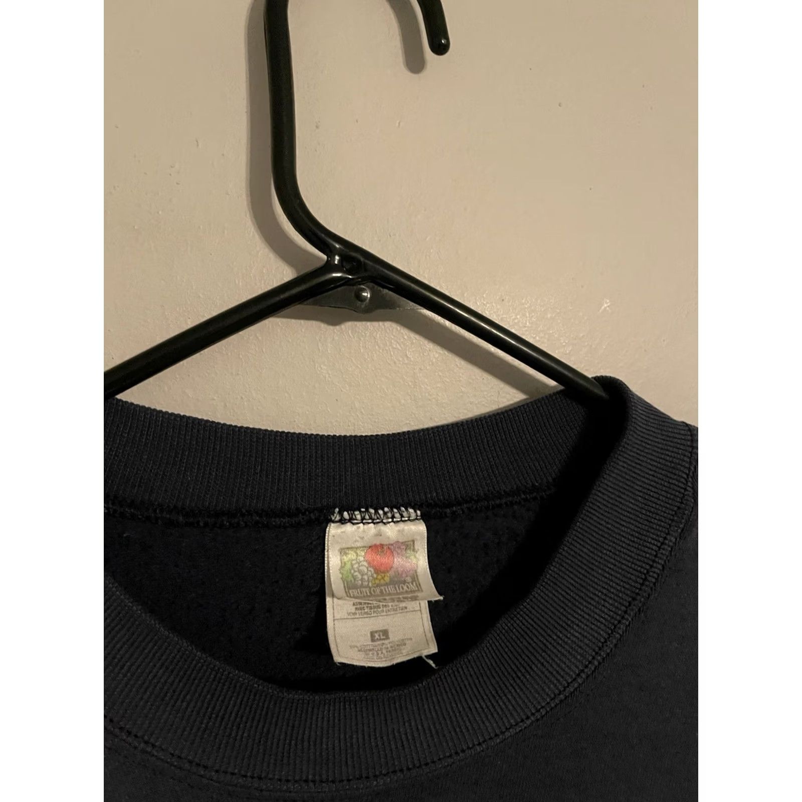Fruit Of The Loom VINTAGE NYC Navy Blue Crewneck Sweatshirt - Adult XL Unisex Fruit of the Loom Sweatshirt - 50/50 Pullover Size US XL / EU 56 / 4 - 3 Thumbnail