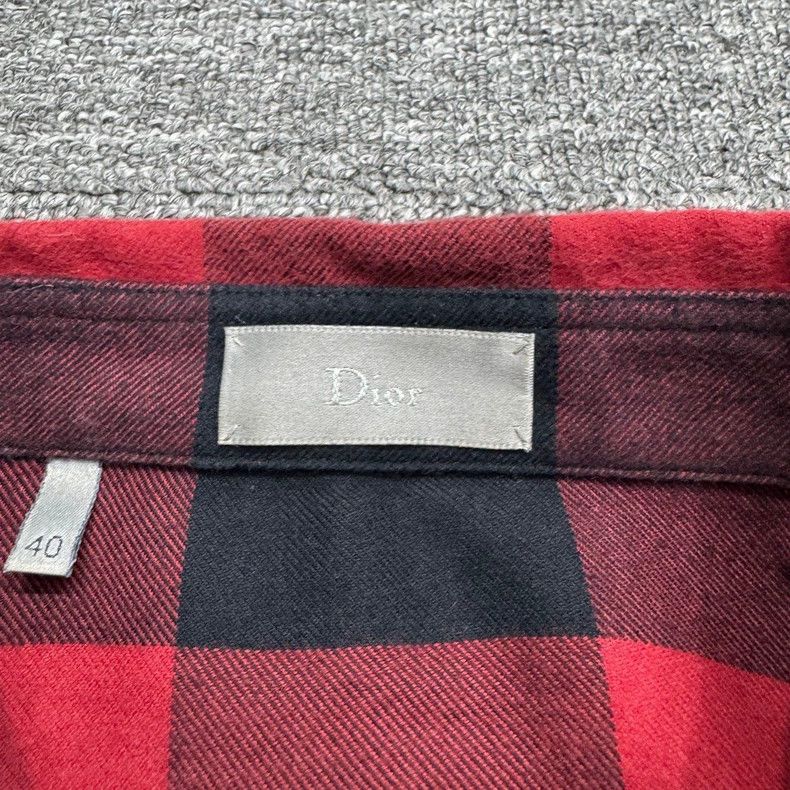 Dior Dior Black and red plaid shirt Size US XXS / EU 40 - 2 Thumbnail