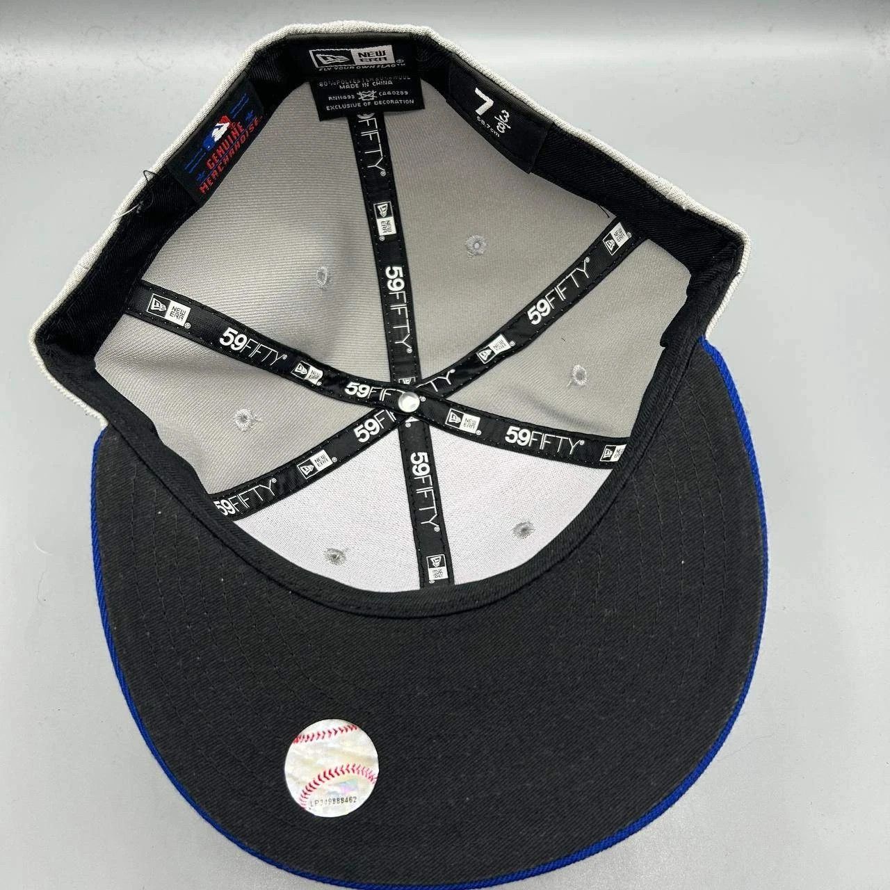 New Era New York Yankees Hat Men 7 3/8 Gray Embroidered Fitted Cap Size ONE SIZE - 2 Thumbnail