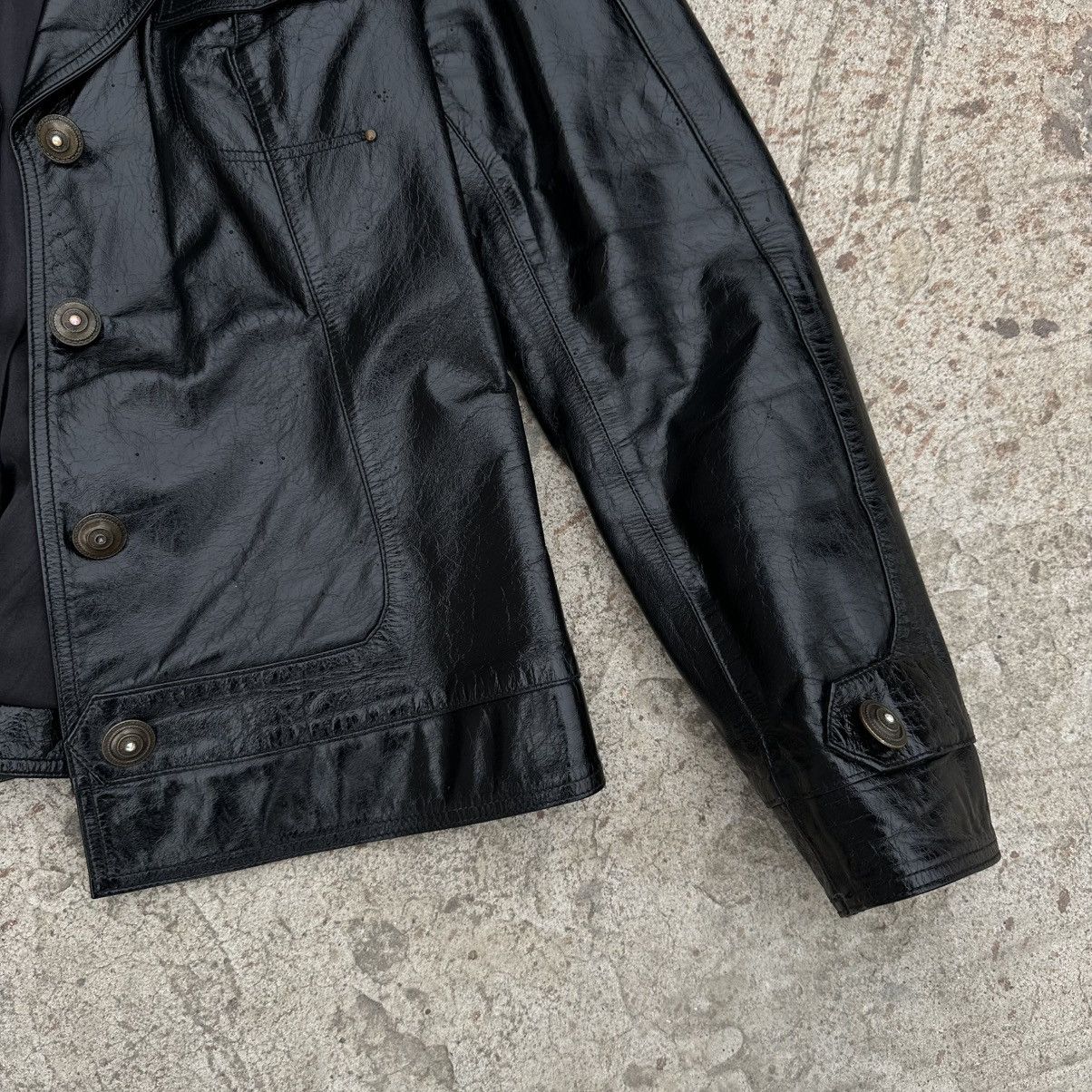 Japanese Brand Vintage Japanese Style Macrevis Leather Jacket Y2K 00s USA Size L / US 10 / IT 46 - 4 Thumbnail