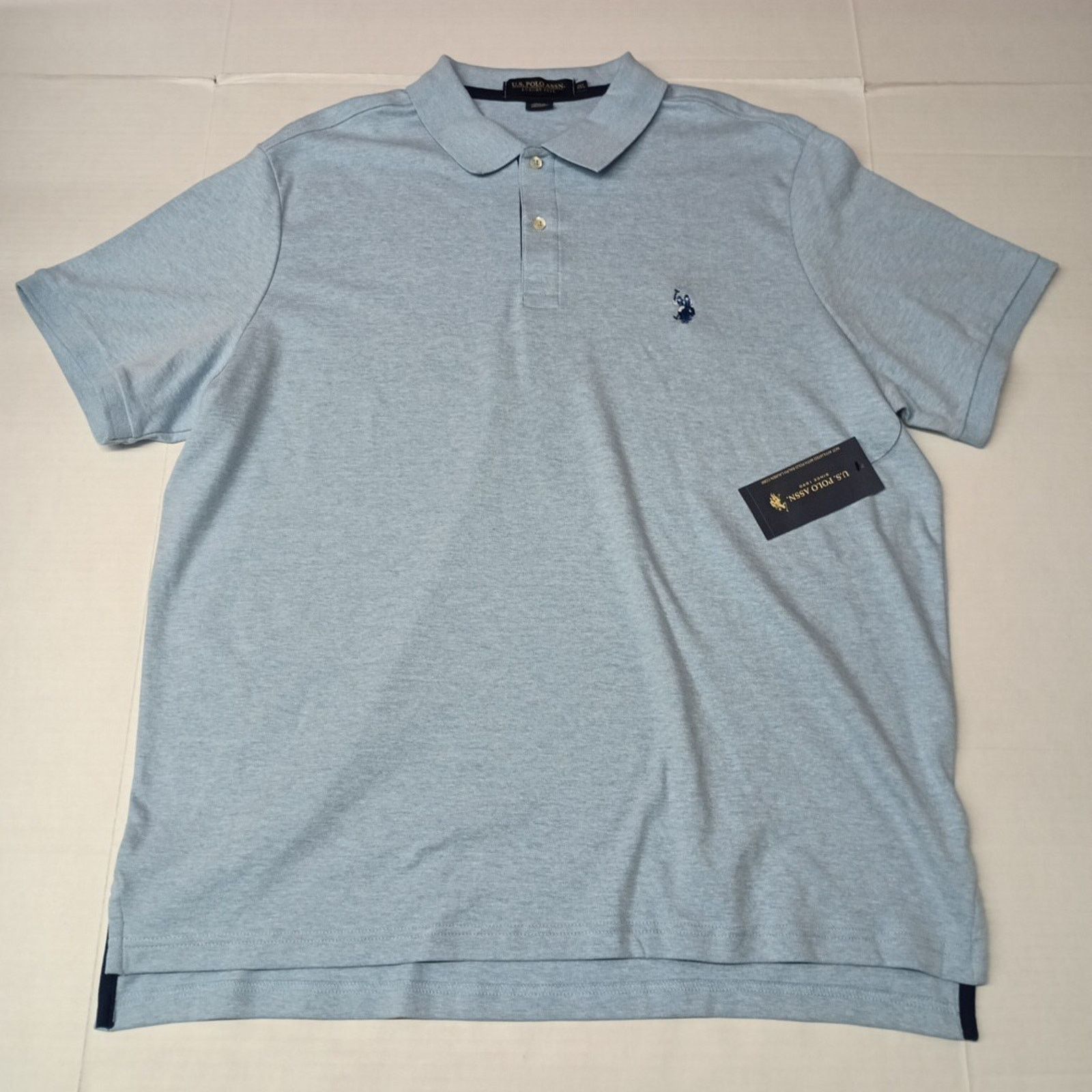 U.S. Polo Assn. U.S. Polo Assn Polo Shirt Men's Size 2XL Blue Heather Size US XXL / EU 58 / 5 - 1 Thumbnail