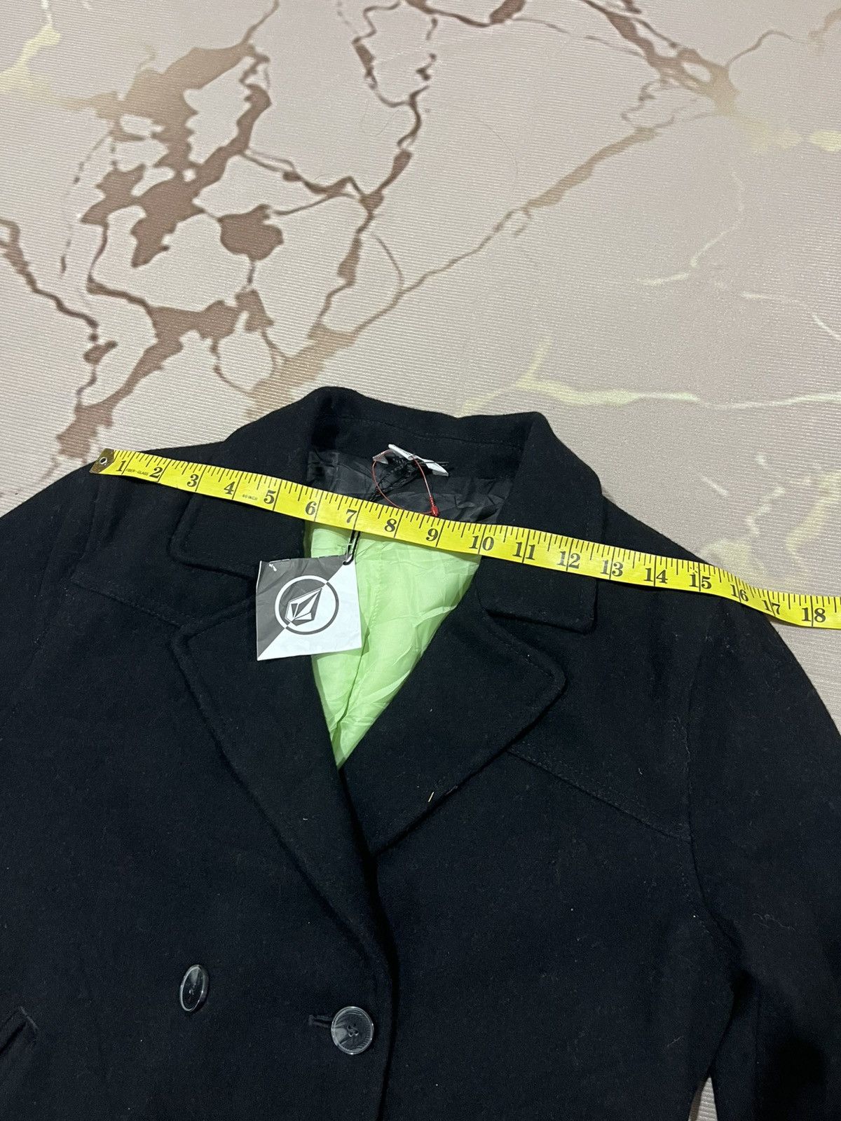 Volcom Volcom Wool Pea Coat Cropped Jacket Black Womens S Size S / US 4 / IT 40 - 18 Thumbnail