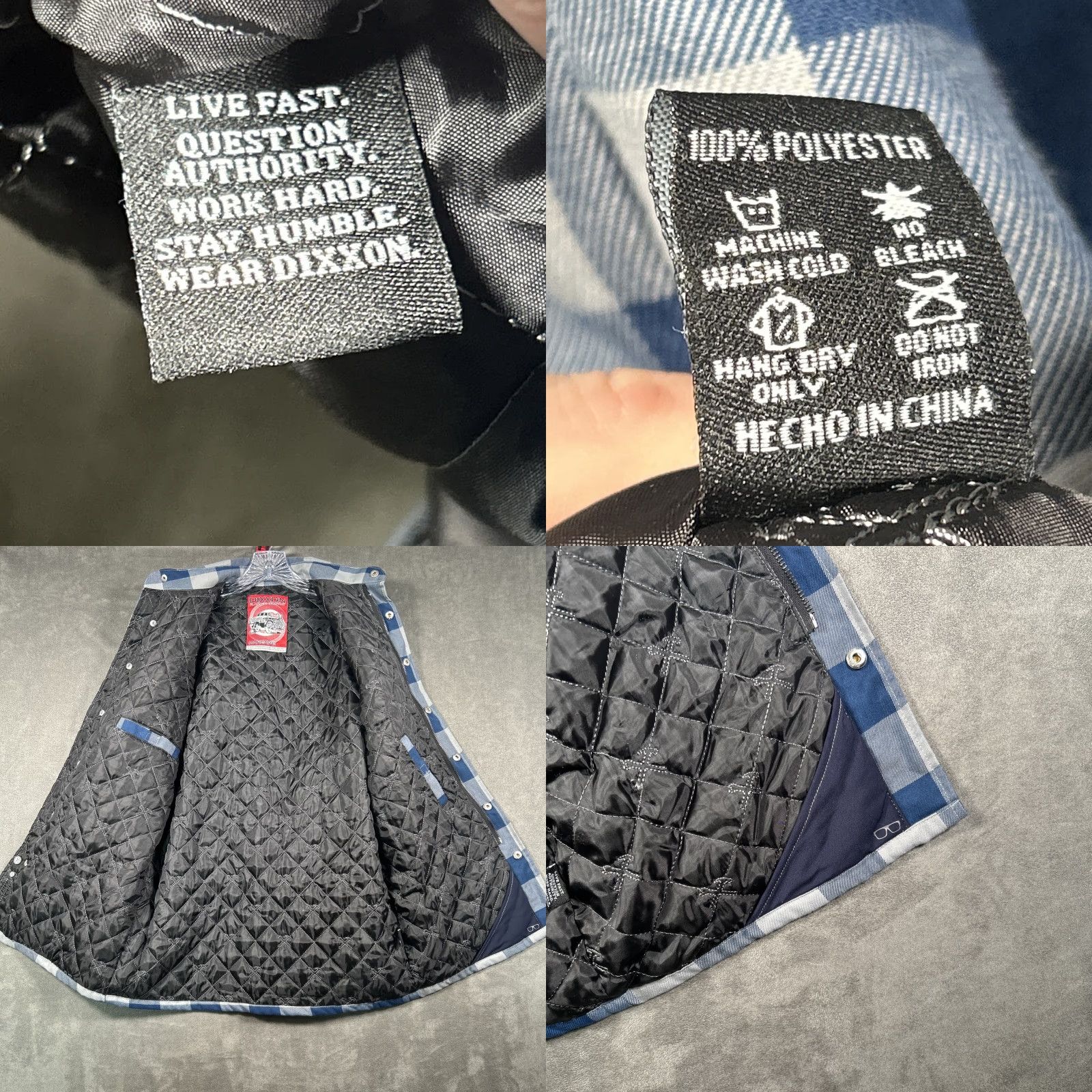 CO Dixxon Flannel Co Mancave Quilted Lined Jacket Shacket XS Plaid Blue Shacket Men Casual Vintage: No (Oops) Size US XS / EU 42 / 0 - 9 Thumbnail