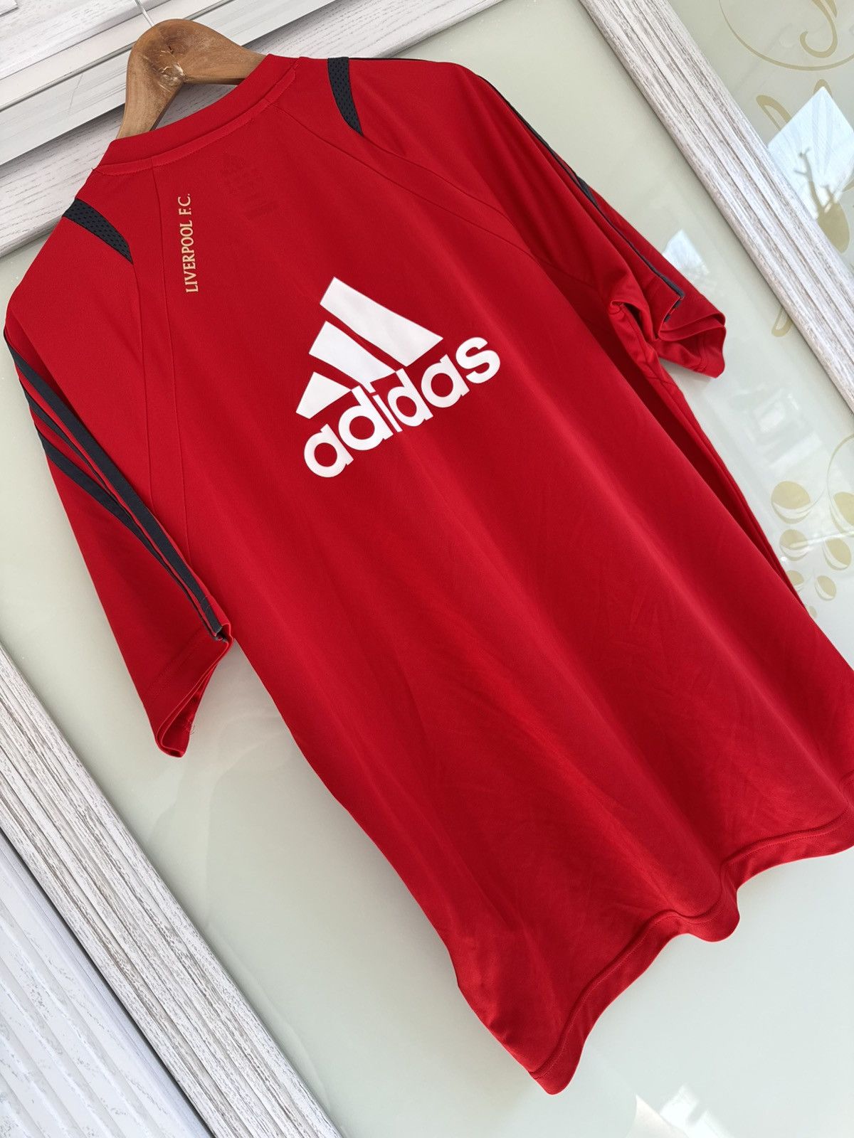 Adidas Liverpool 2009-2010 Soccer Training Jersey Football Shirt Size US L / EU 52-54 / 3 - 9 Thumbnail