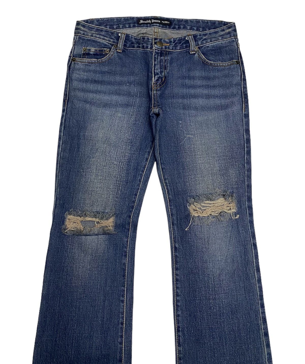 Hysteric Glamour FLARED🔥SNATCH JEANS DISTRESSED FLARE DENIM JEANS Size US 30 / EU 46 - 5 Thumbnail