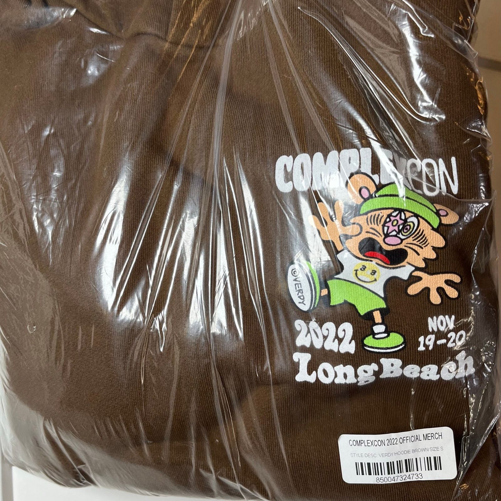 Complex •NEW• Complexcon X Verdy Logo Hoodie Mocha Brown Size Small Size US S / EU 44-46 / 1 - 2 Thumbnail