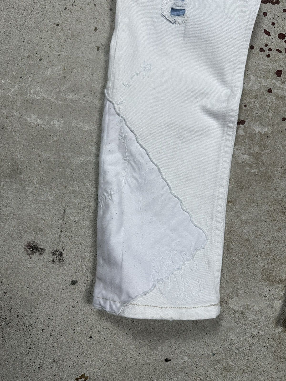 Polo Ralph Lauren × Vintage Vintage Y2K Ralph Lauren Reworked Patched Denim Pants Jeans Size US 27 - 4 Thumbnail